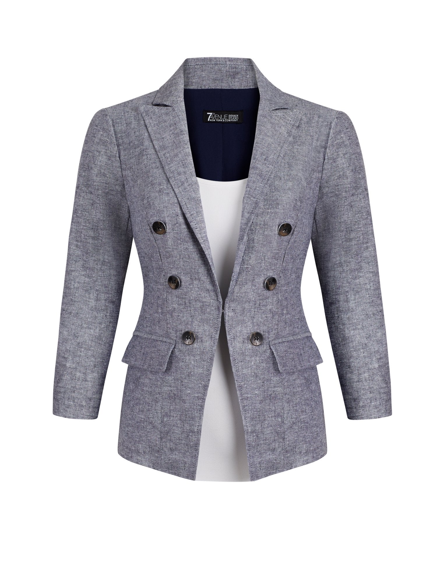 Linen-Blend Jacket - 7th Avenue