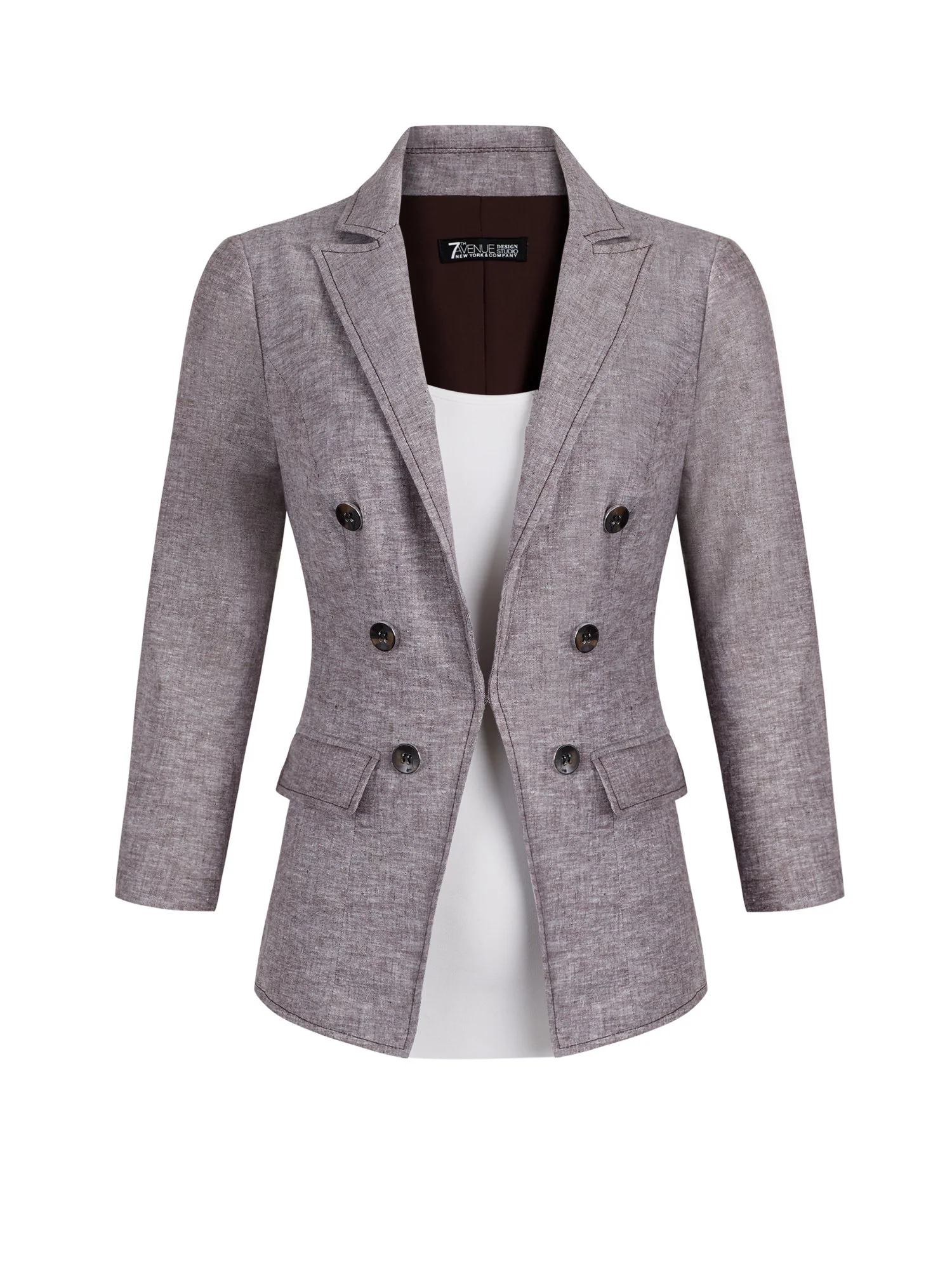 Linen-Blend Jacket - 7th Avenue - Image 6