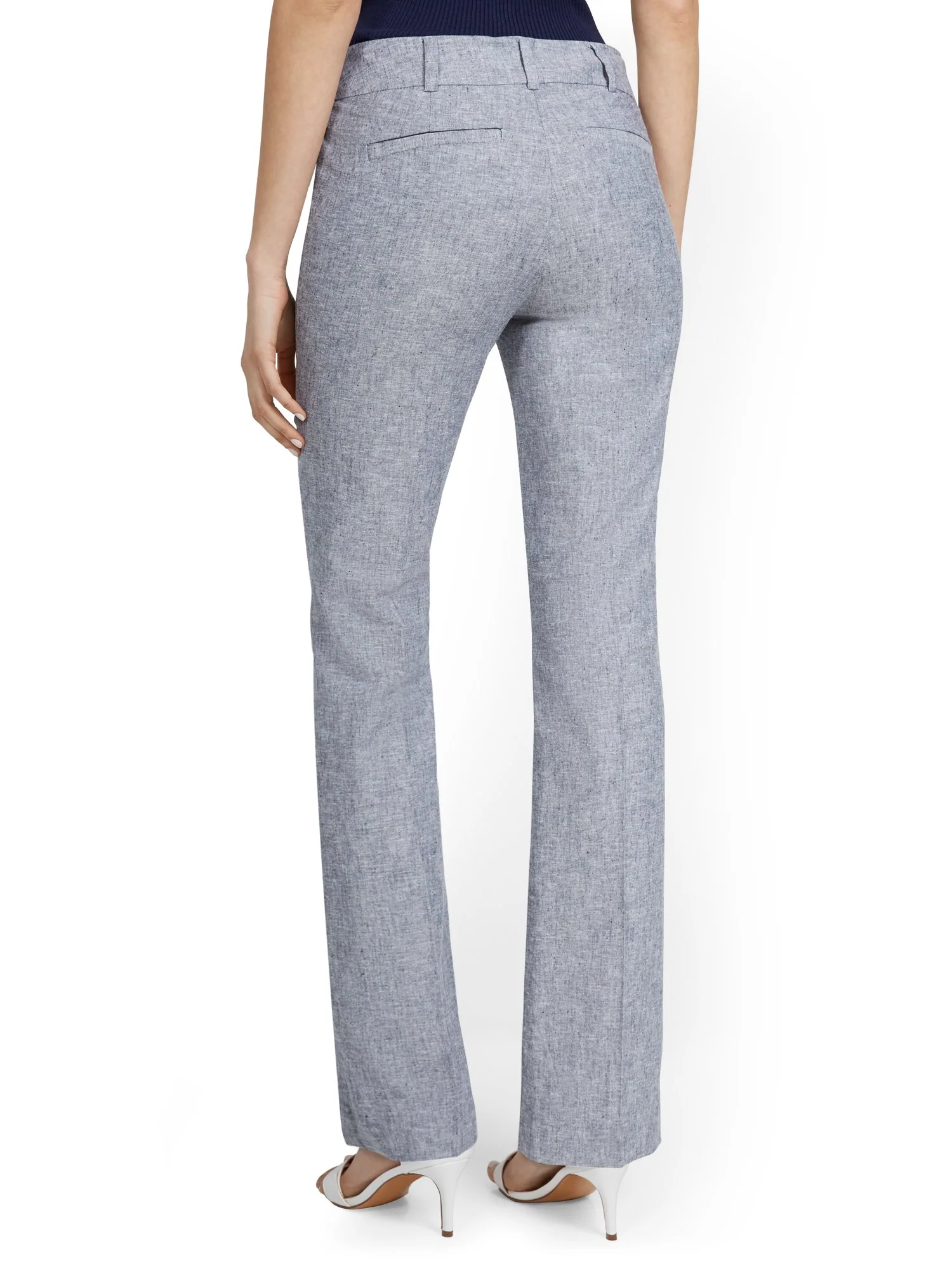 Linen-Blend Mid-Rise Straight-Leg Pant - Image 3