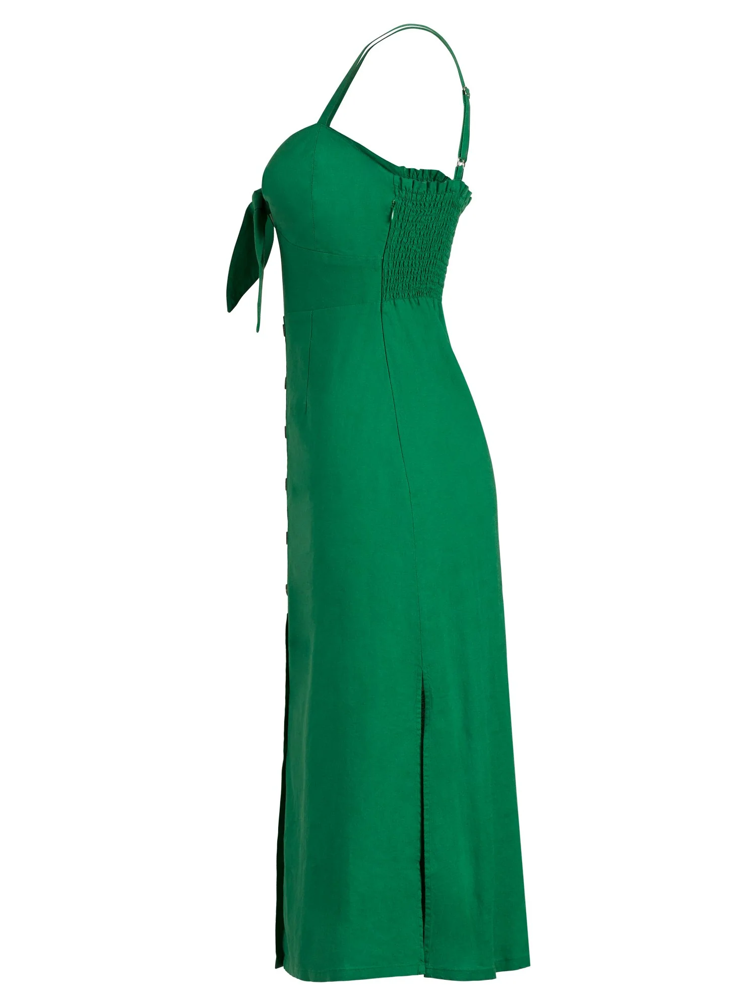 Linen-Blend Midi Dress - Image 7