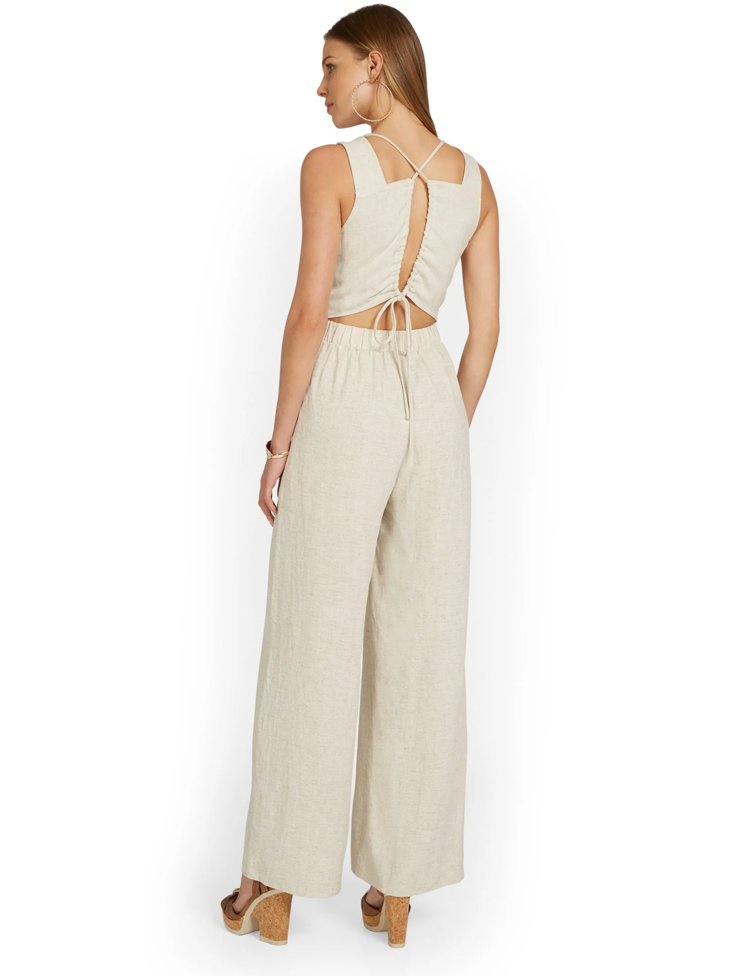Gilli Linen-Blend Open-Back Jumpsuit - Brands We Love - Image 3