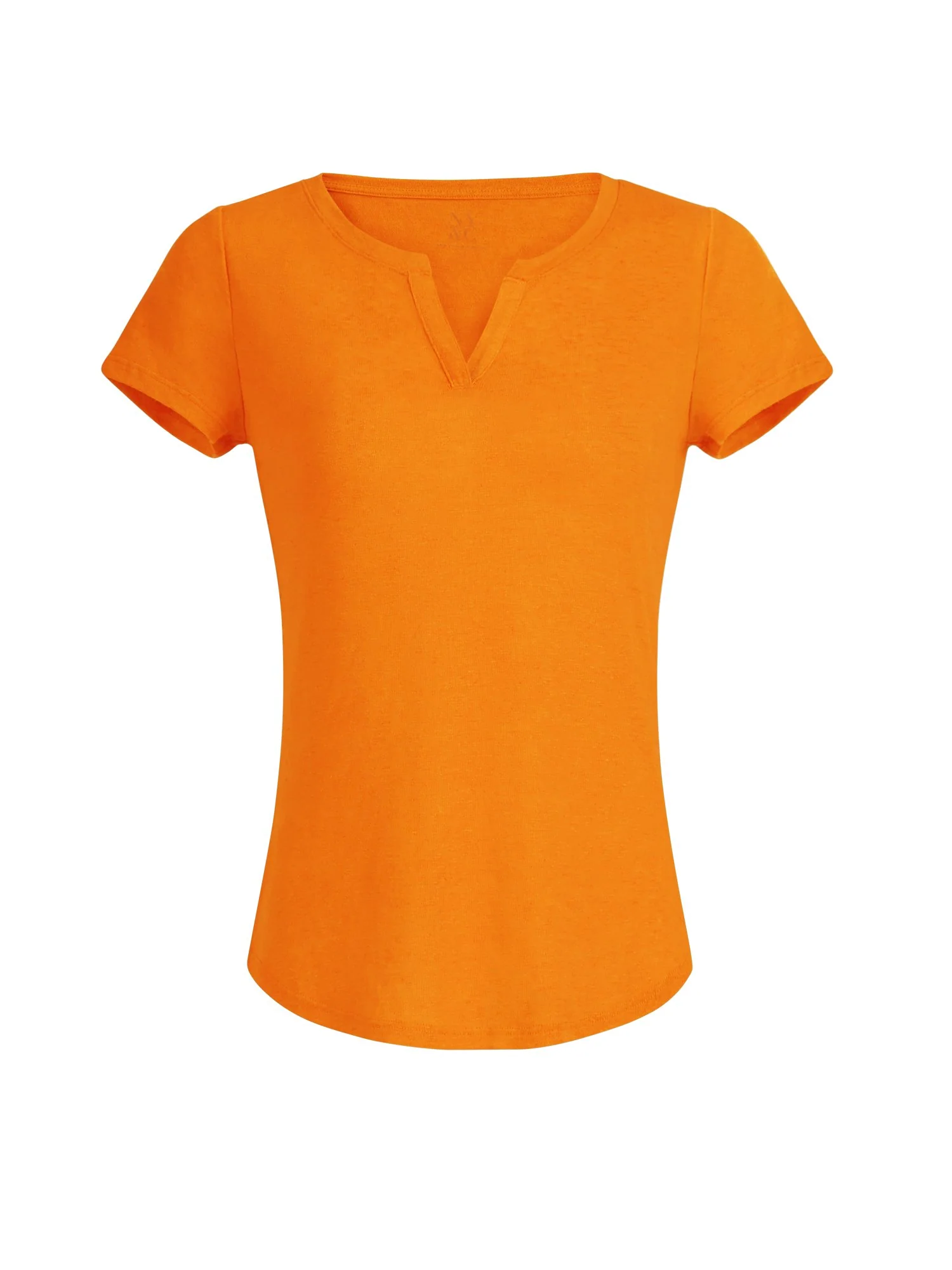Linen-Blend Split-Neck Tee - Image 15