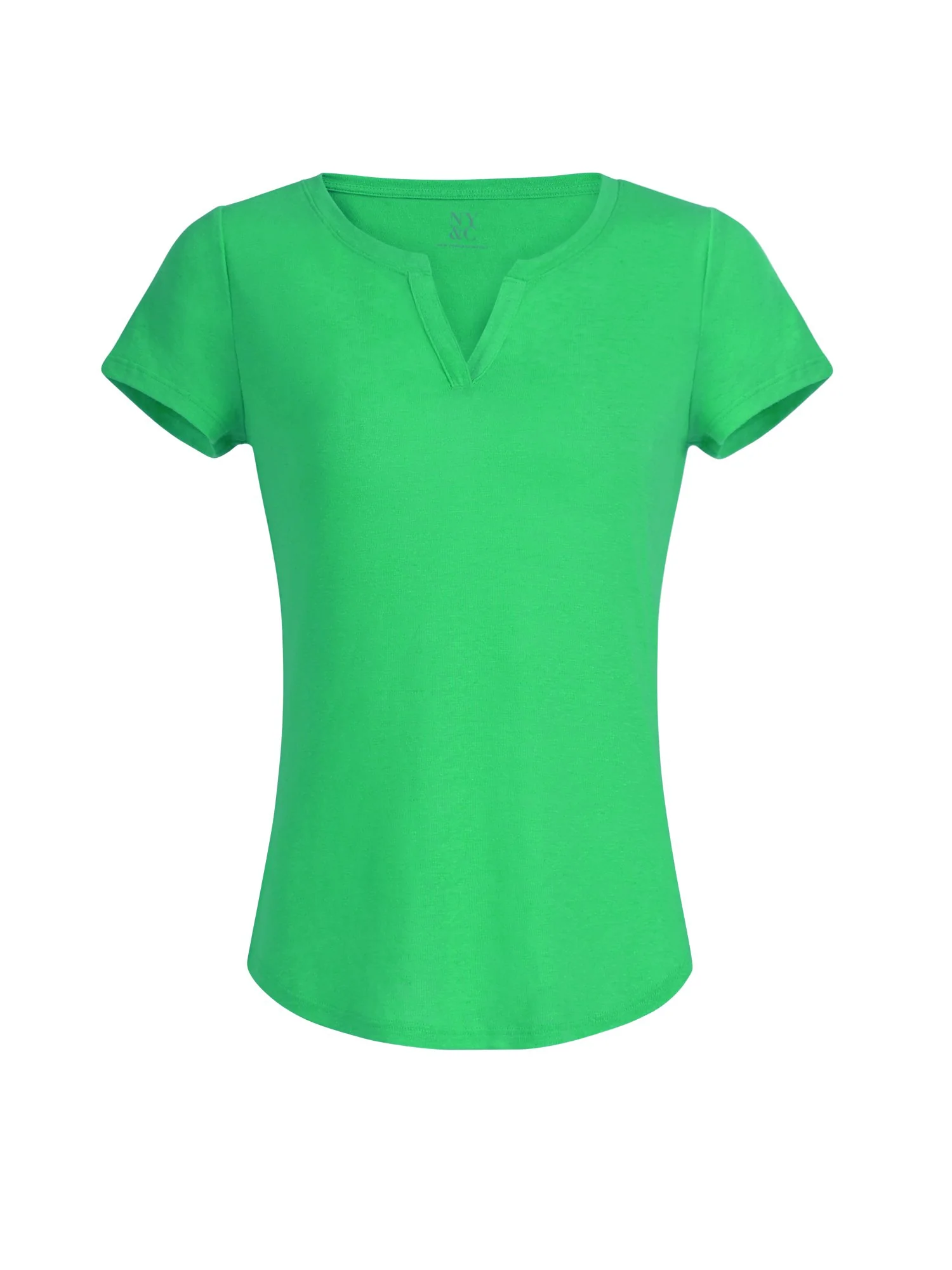 Linen-Blend Split-Neck Tee - Image 21