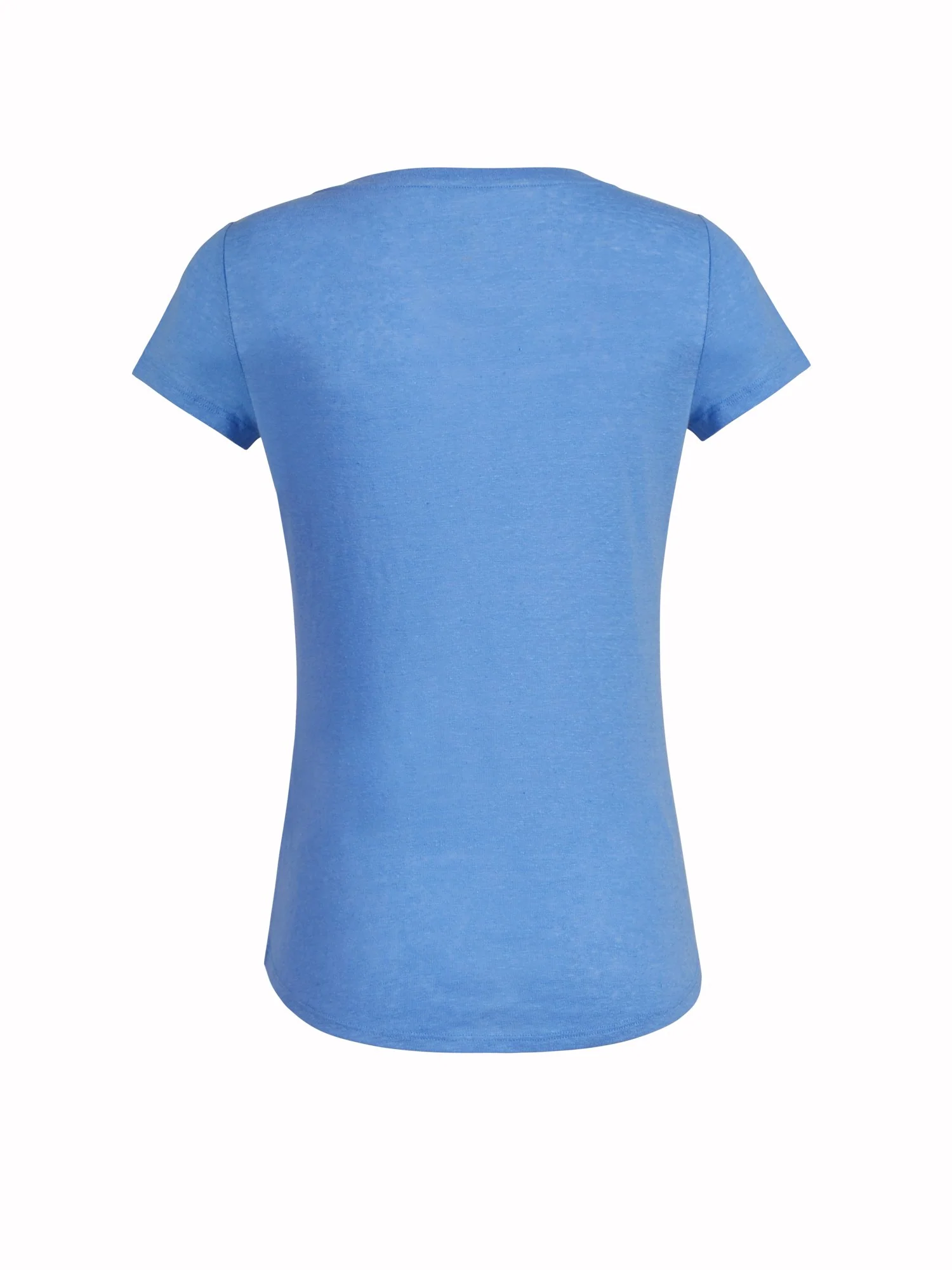 Linen-Blend Split-Neck Tee - Image 9