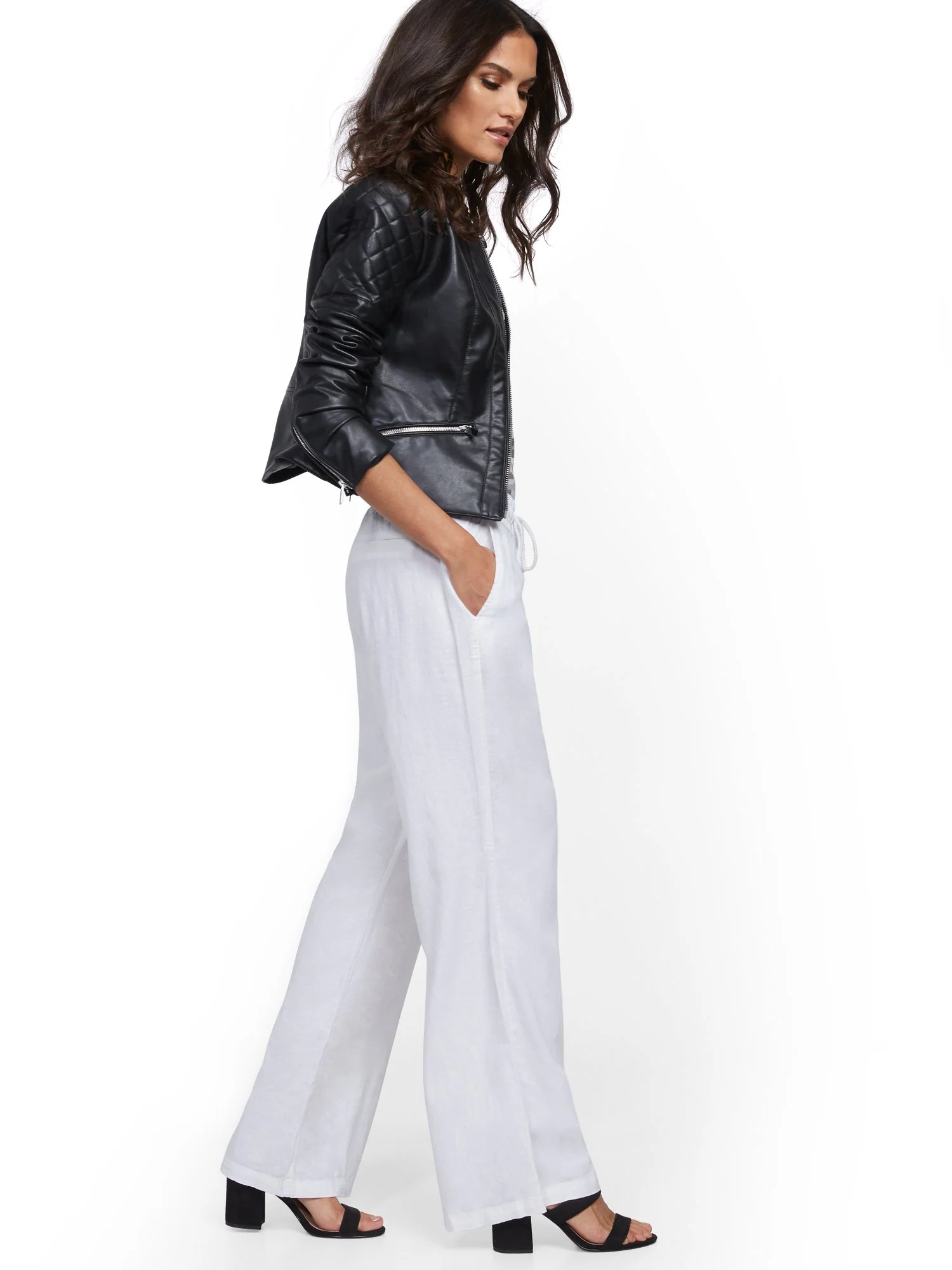 Linen Wide-Leg Pant