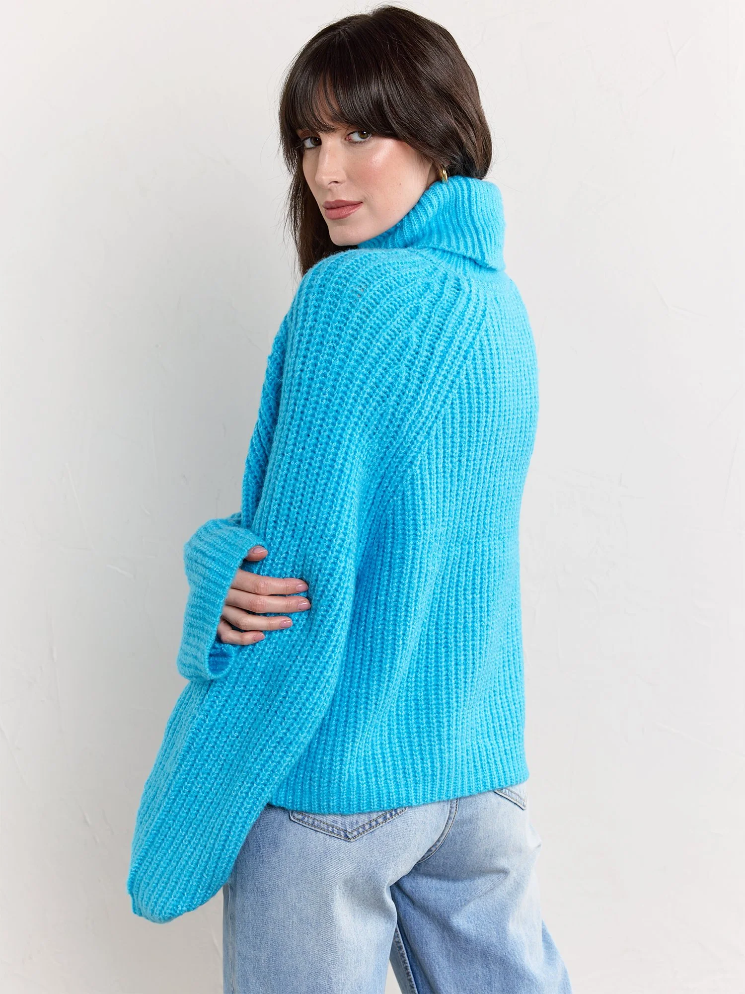 Hyfve Long-Sleeve Chunky Ribbed Knit Pullover - Brands We Love - Image 4