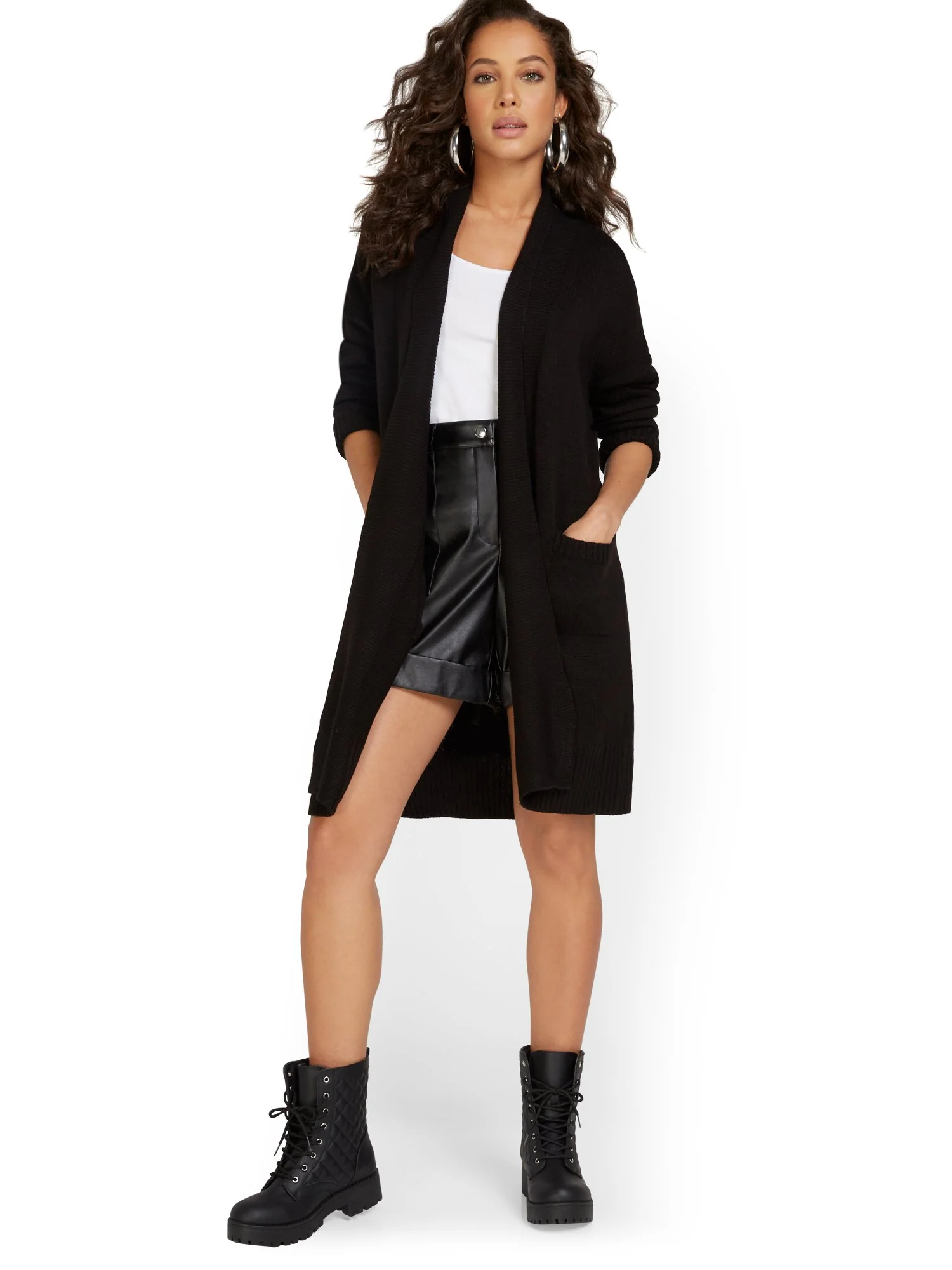 Long-Sleeve Coatigan - Image 2
