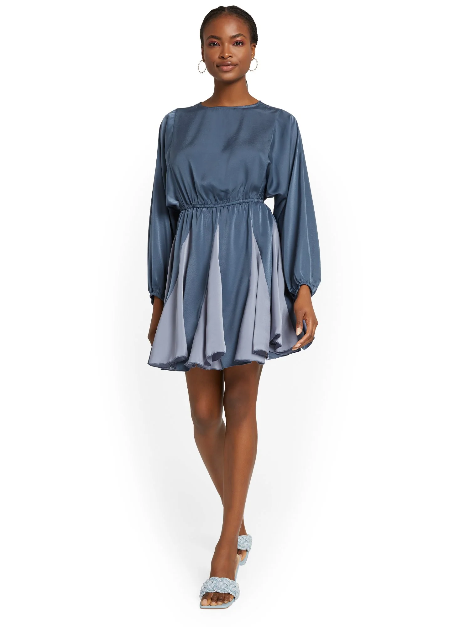 Strut & Bolt Long-Sleeve Pleated Mini Dress - Brands We Love - Image 9