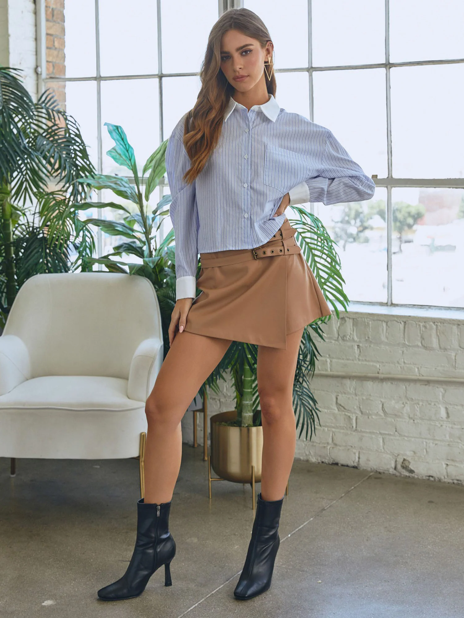 Mustard Seed Long Sleeve Striped Crop Shirt - Brands We Love - Image 8