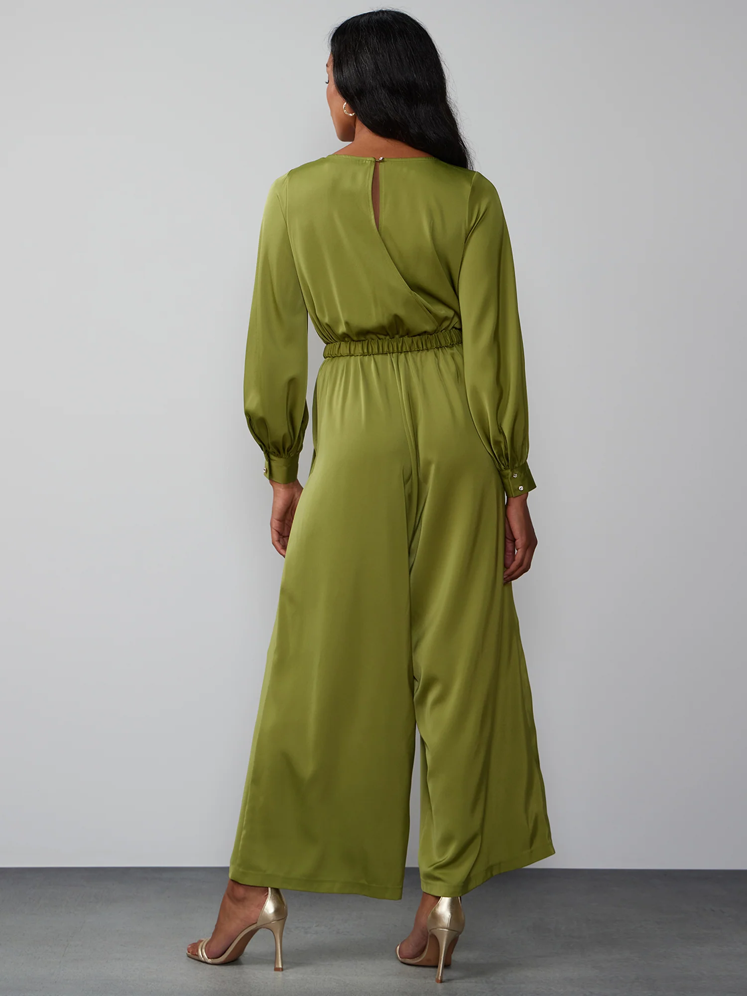 Long Sleeve Wide Leg Jumpsuit - Image 18