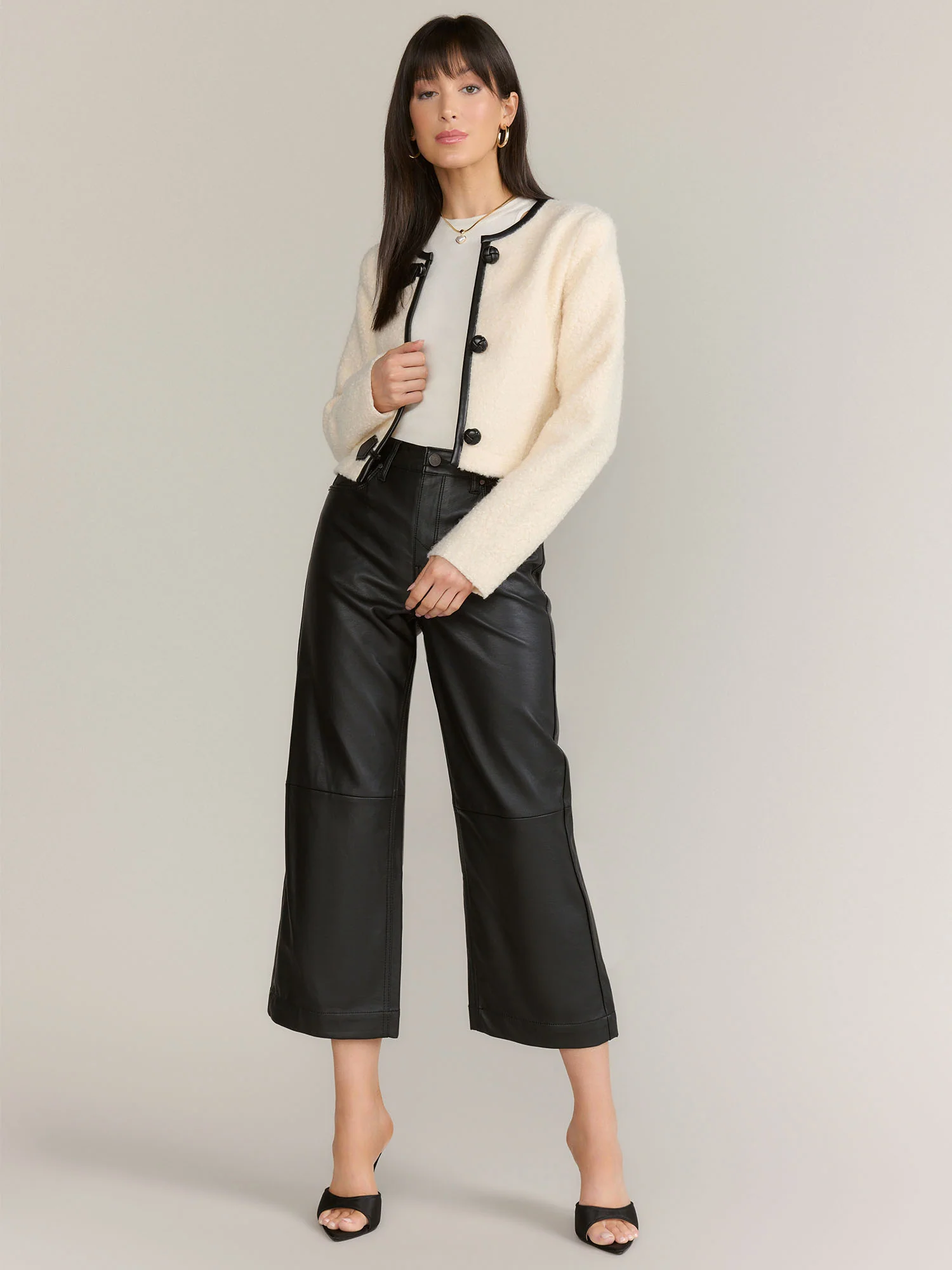 Blue Blush Long Sleeves Tweed Lady Jacket - Brands We Love - Image 2