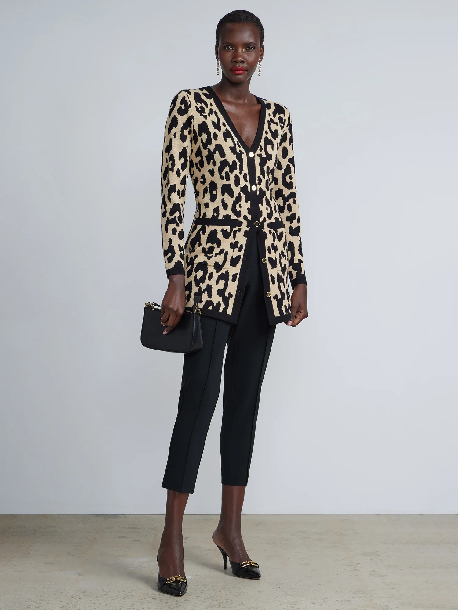 Animal Print Long Cardigan - Image 3