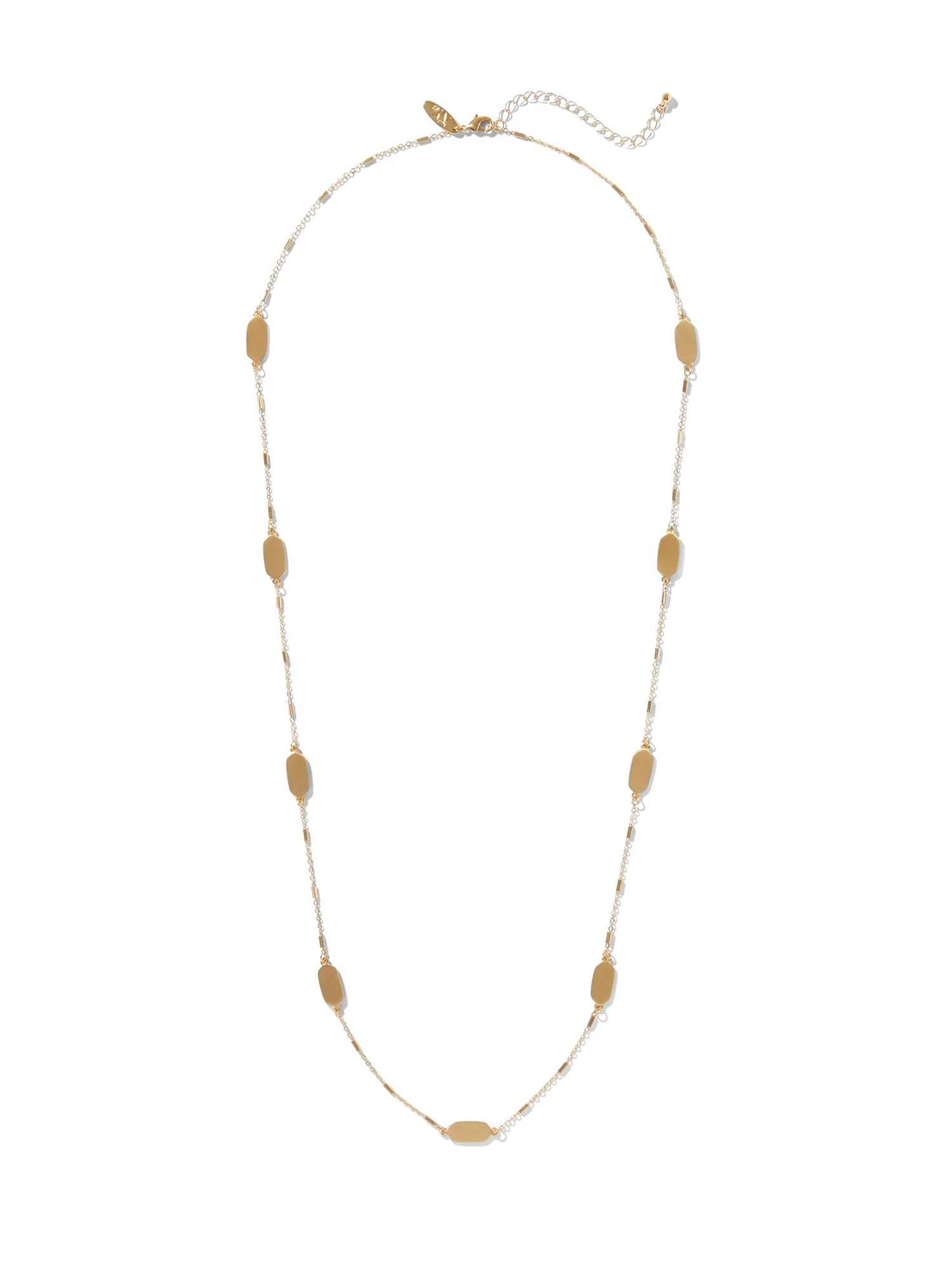 Longline Gold Tag Necklace
