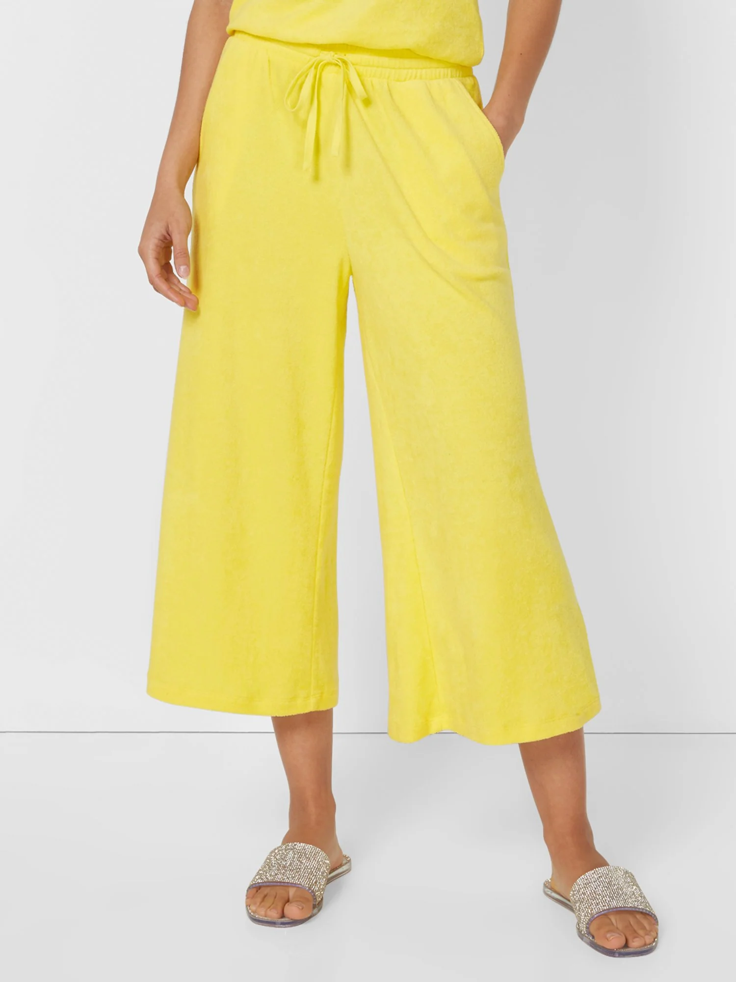 Loop Terry Wide-Leg Capri Pant - Image 14