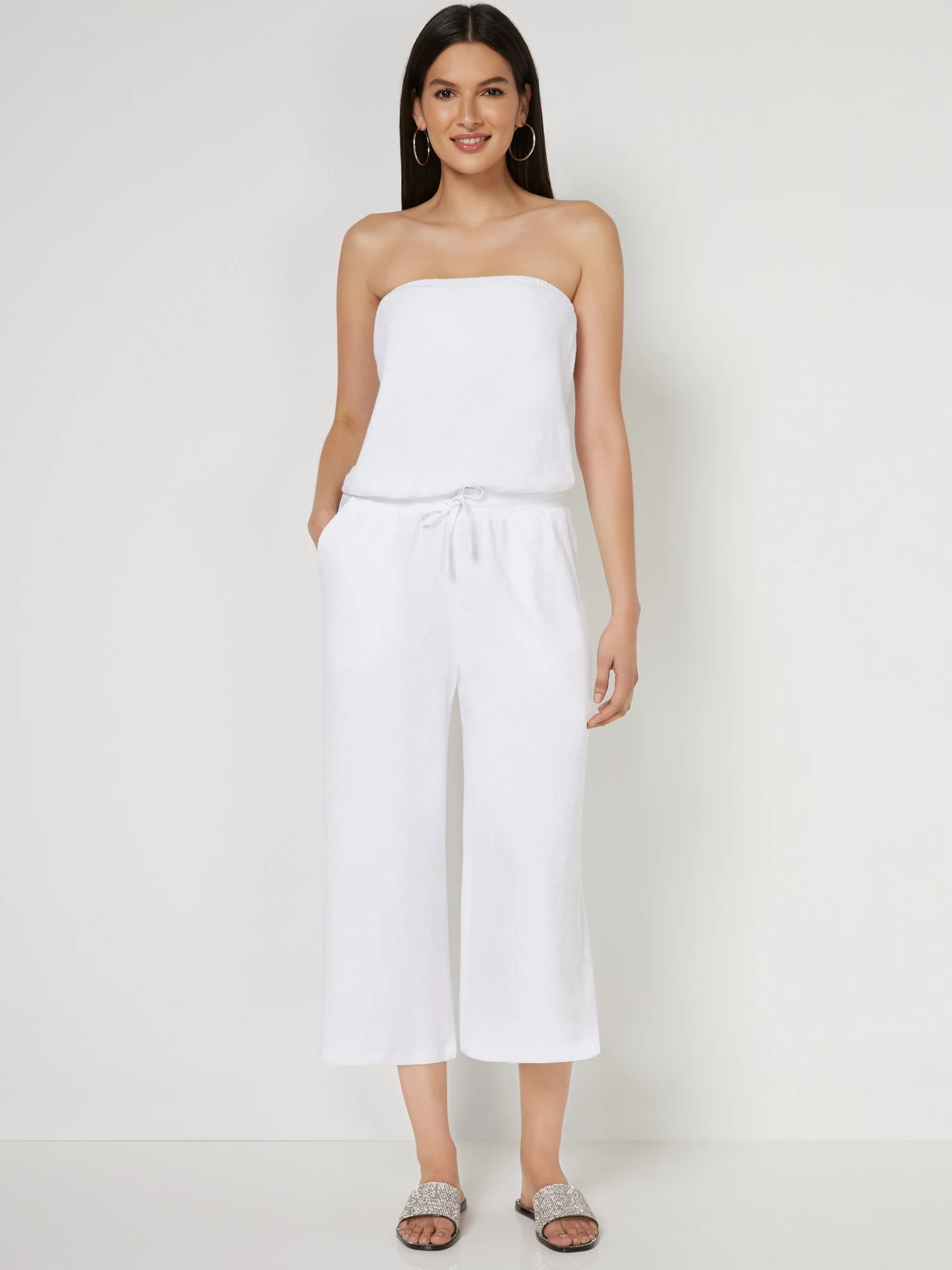 Loop Terry Wide-Leg Capri Pant - Image 4