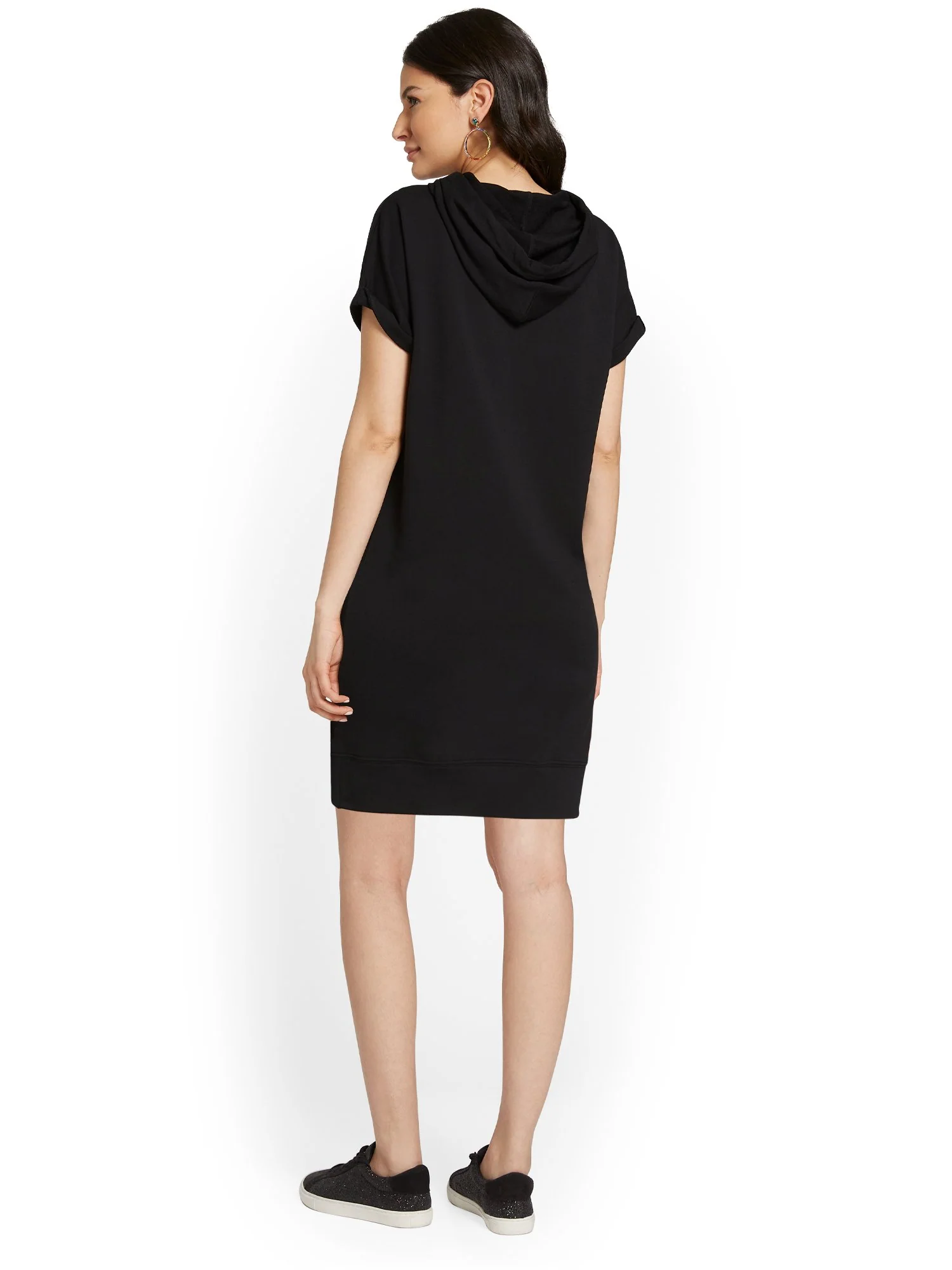 Love Graphic French Terry Hoodie Dress - Image 3