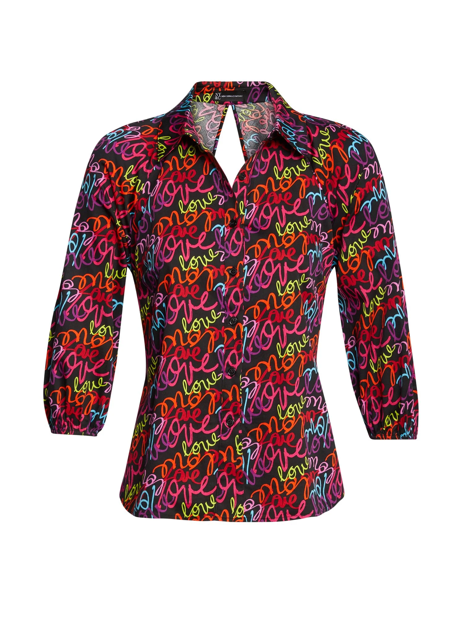 Love-Print Open-Back Top - Image 3