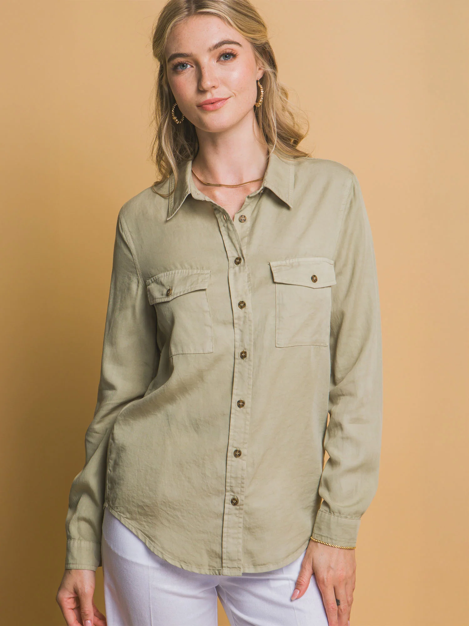Tencel Button Down Shirt - Image 10