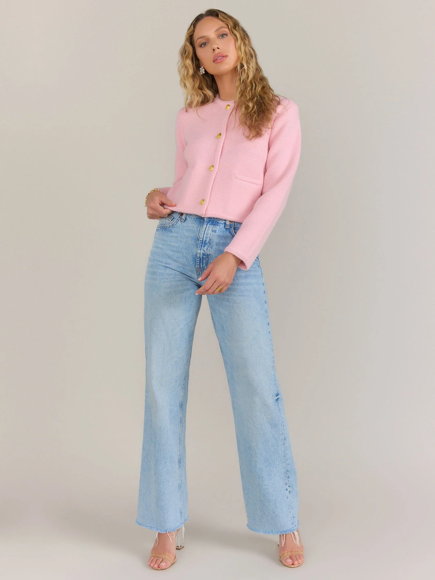 English Factory Long Sleeve Knit Cardigan - Brands We Love - Image 2