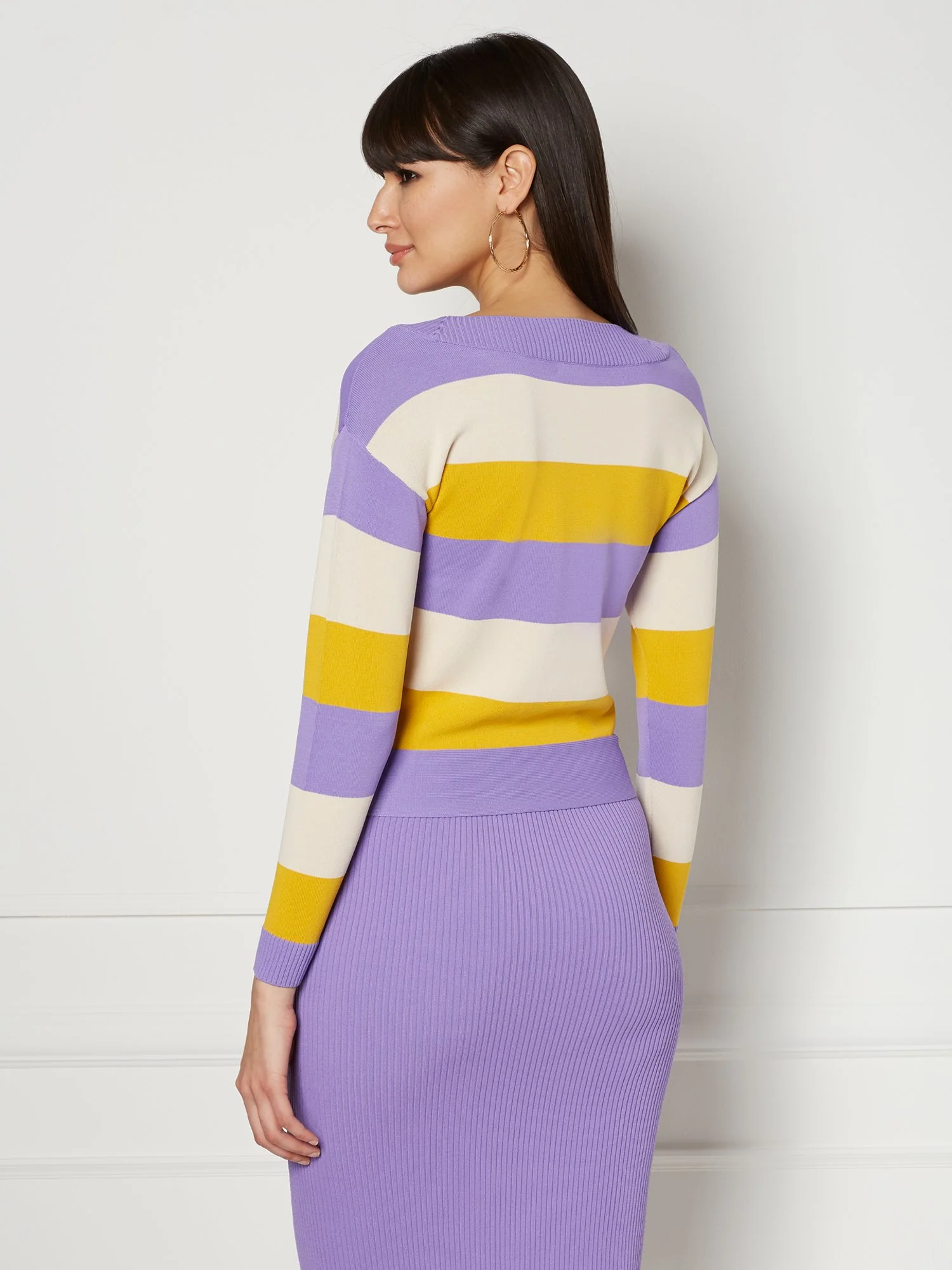 Lucia Stripe Sweater - Eva Mendes Collection - Image 3