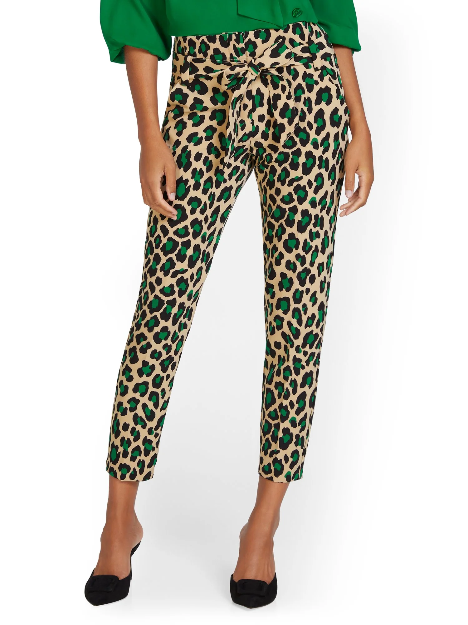 Madie Ankle Pant - Leopard-Print - Image 2