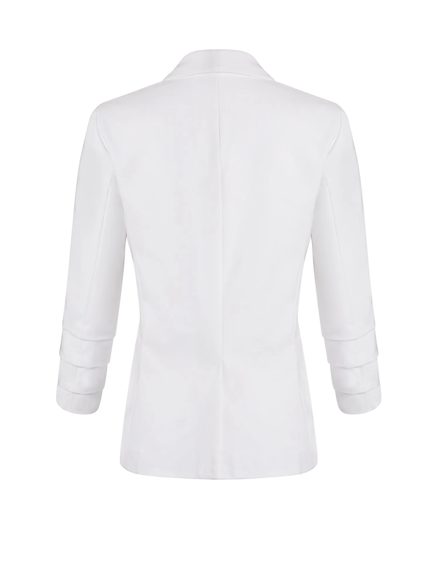 Madie Open-Front Jacket - White - Image 3