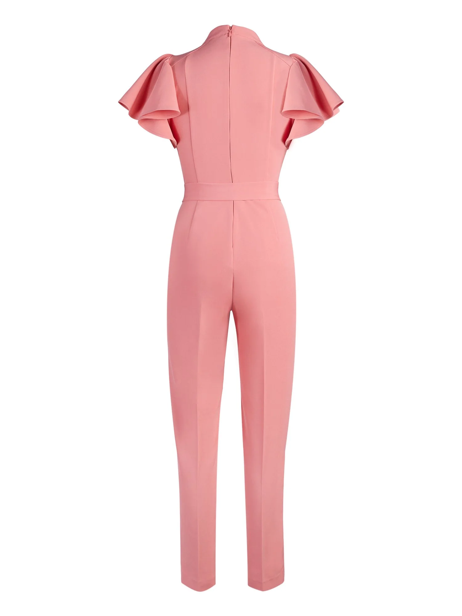 Madie Ruffled-Sleeve Belted Jumpsuit - 7th Avenue - Image 3