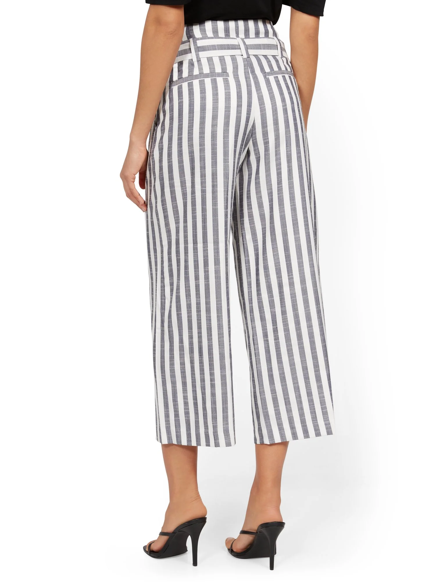 Madie Wide-Leg Capri Pant - 7th Avenue - Stripe - Image 3