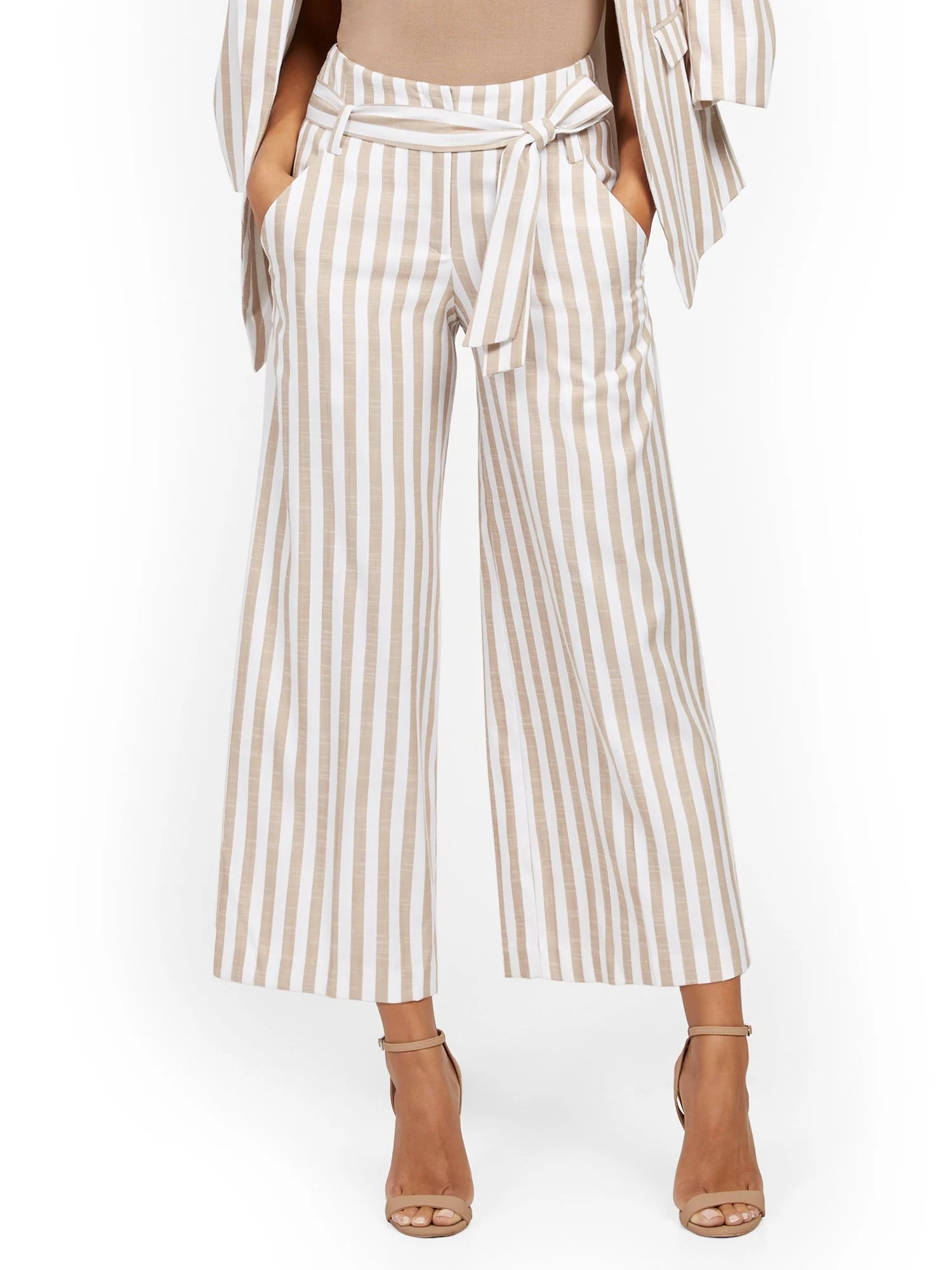 Madie Wide-Leg Capri Pant - 7th Avenue - Stripe - Image 7
