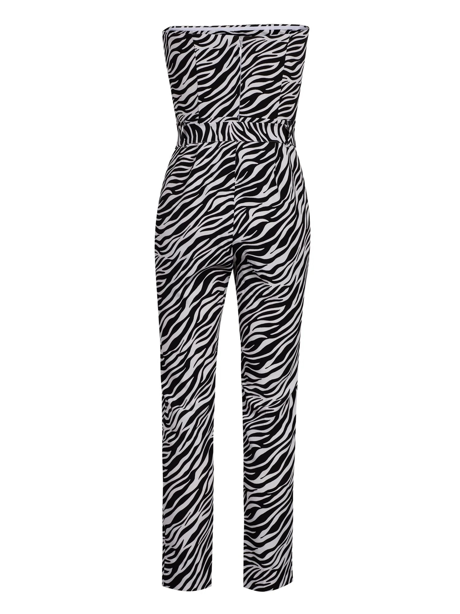 Madie Zebra Strapless Jumpsuit - 7th Avenue - Image 3