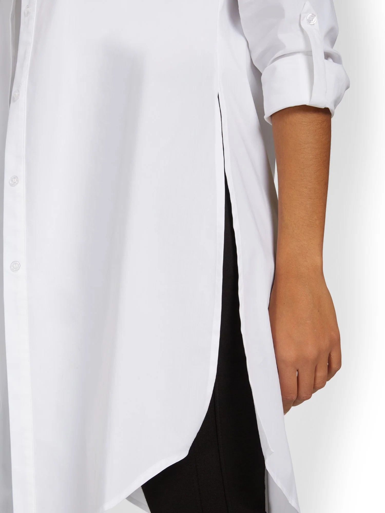 Madison Button-Down Long Tunic Shirt - Image 3