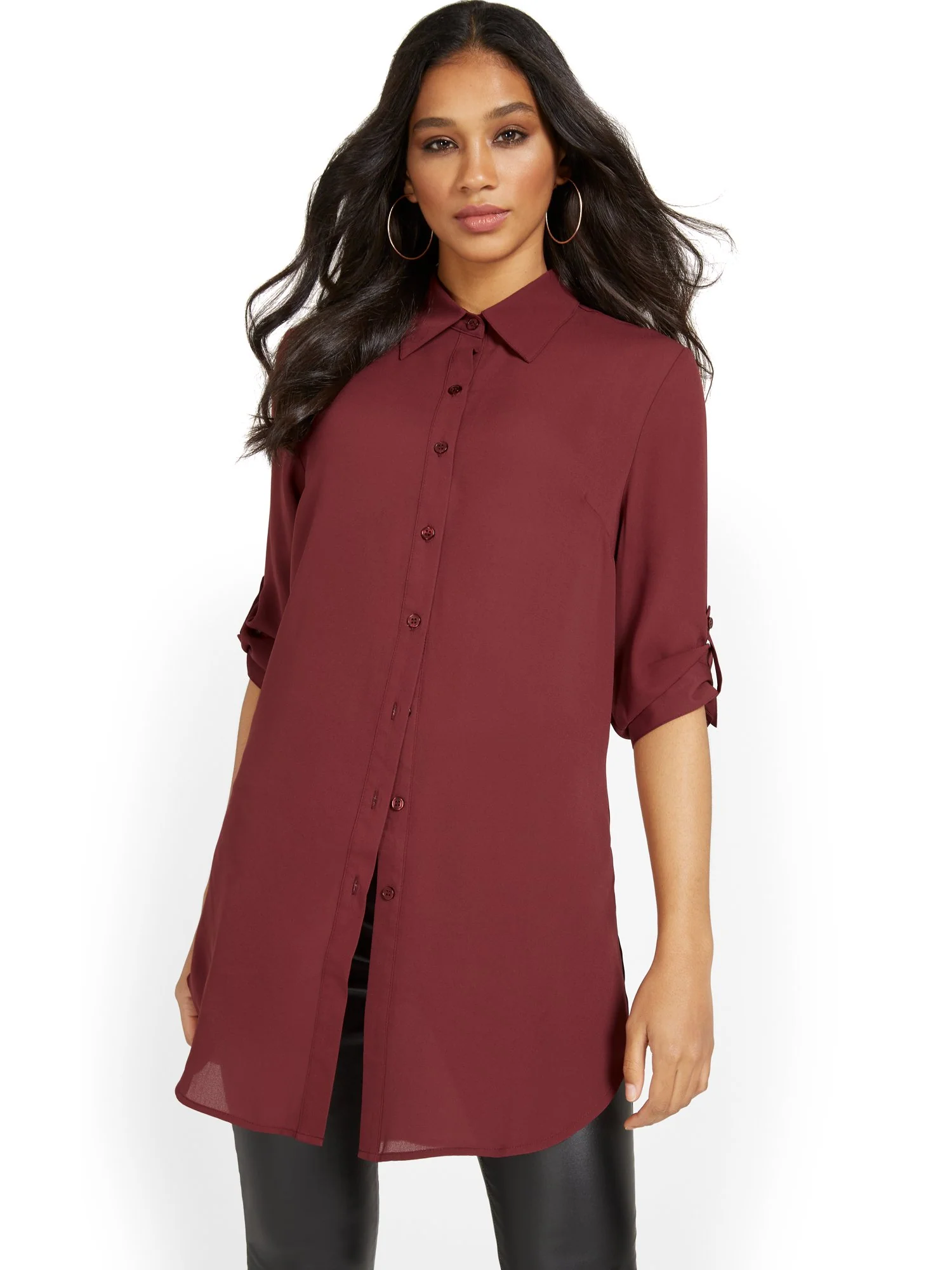 Madison Oversized Tunic Shirt - Image 8