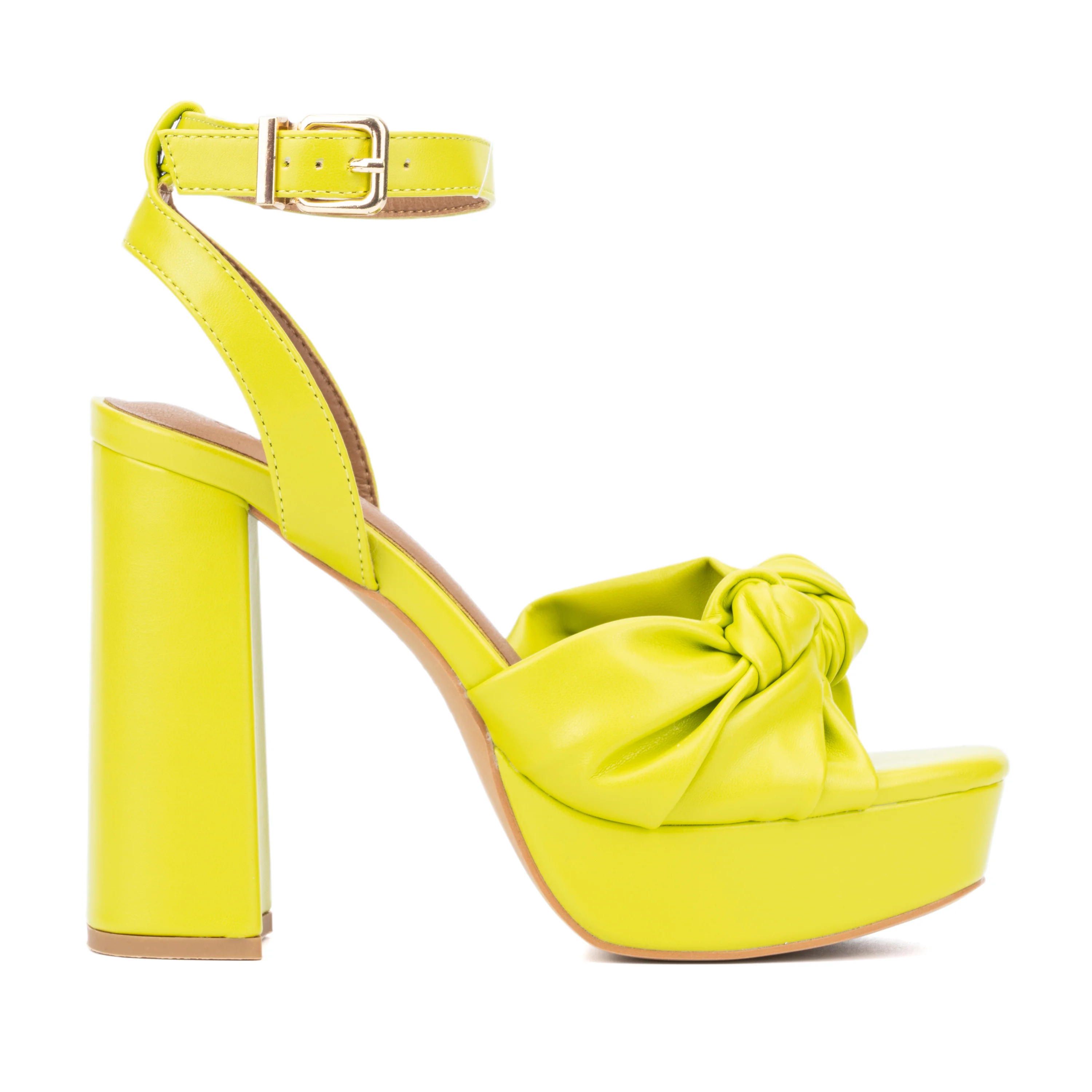 Mai Knotted Platform Block Heel - Image 9