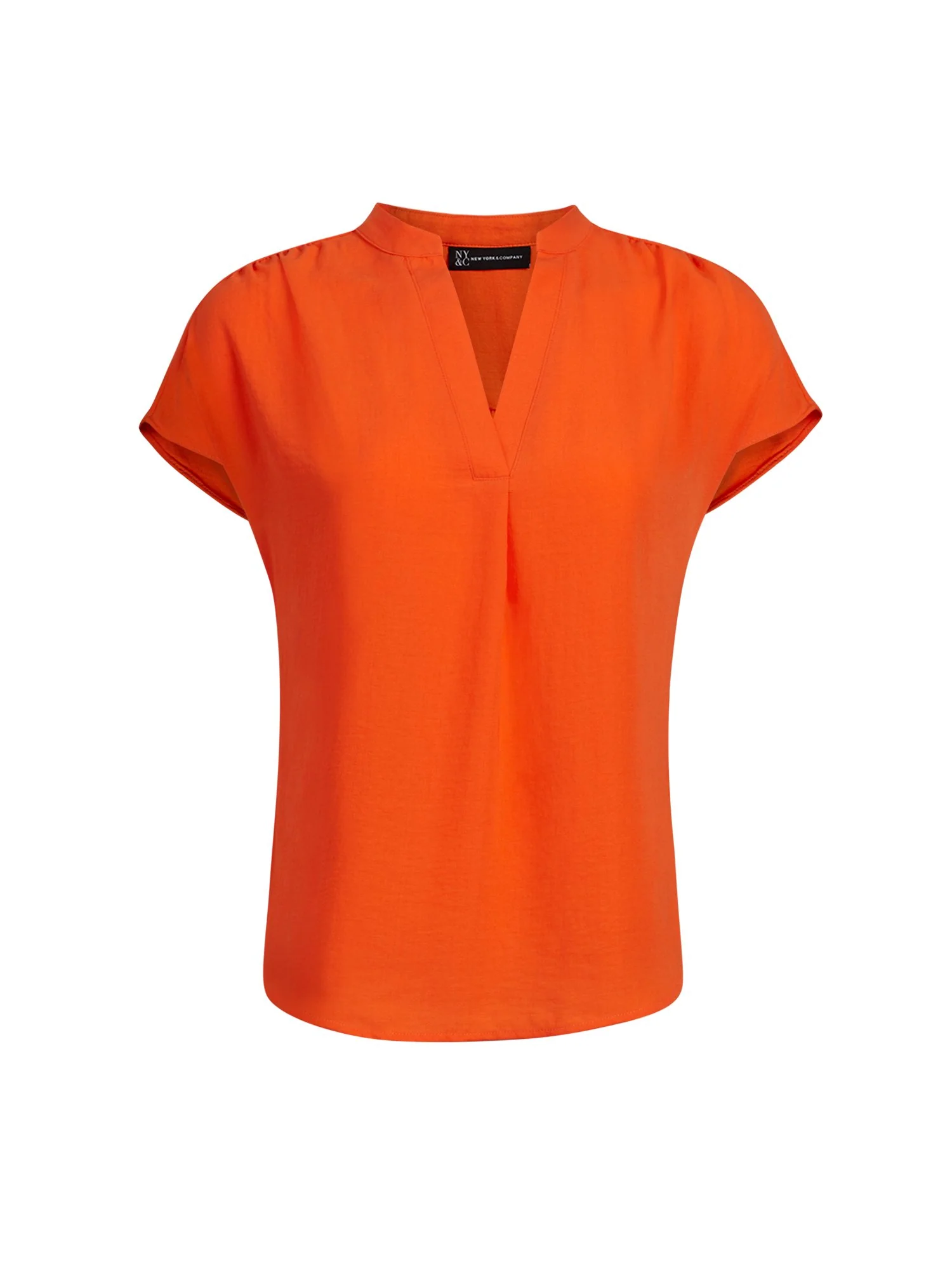 Mandarin Collar Split-Neck Top - Image 8