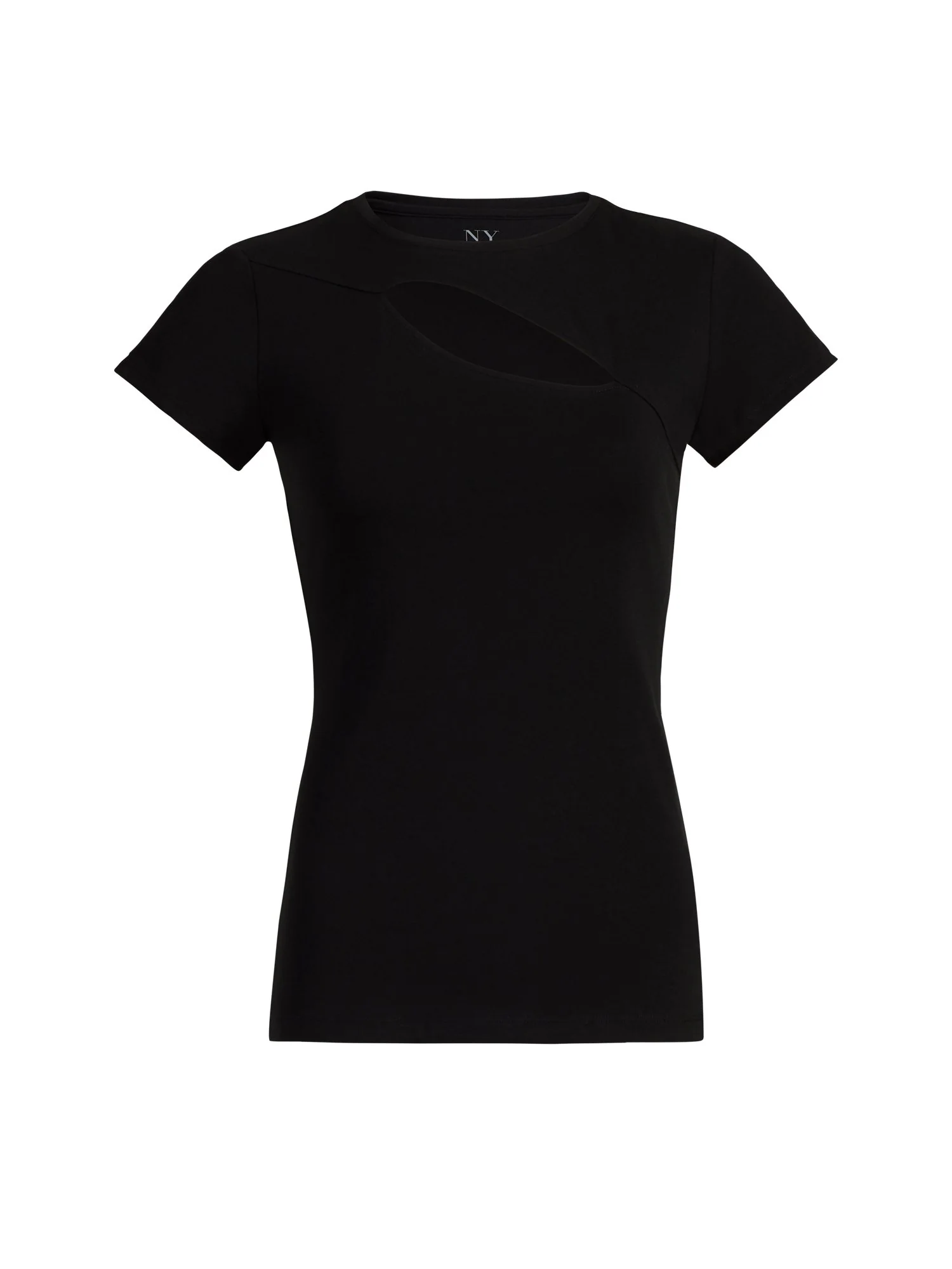 Manhattan Asymmetrical Cutout Tee - Image 2