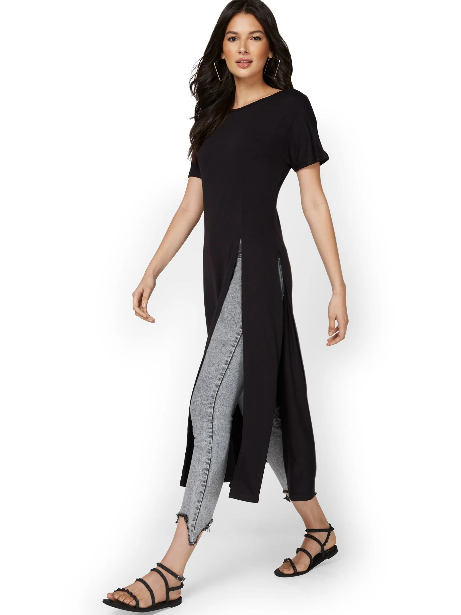 Maxi Slit Knit Top - Image 2