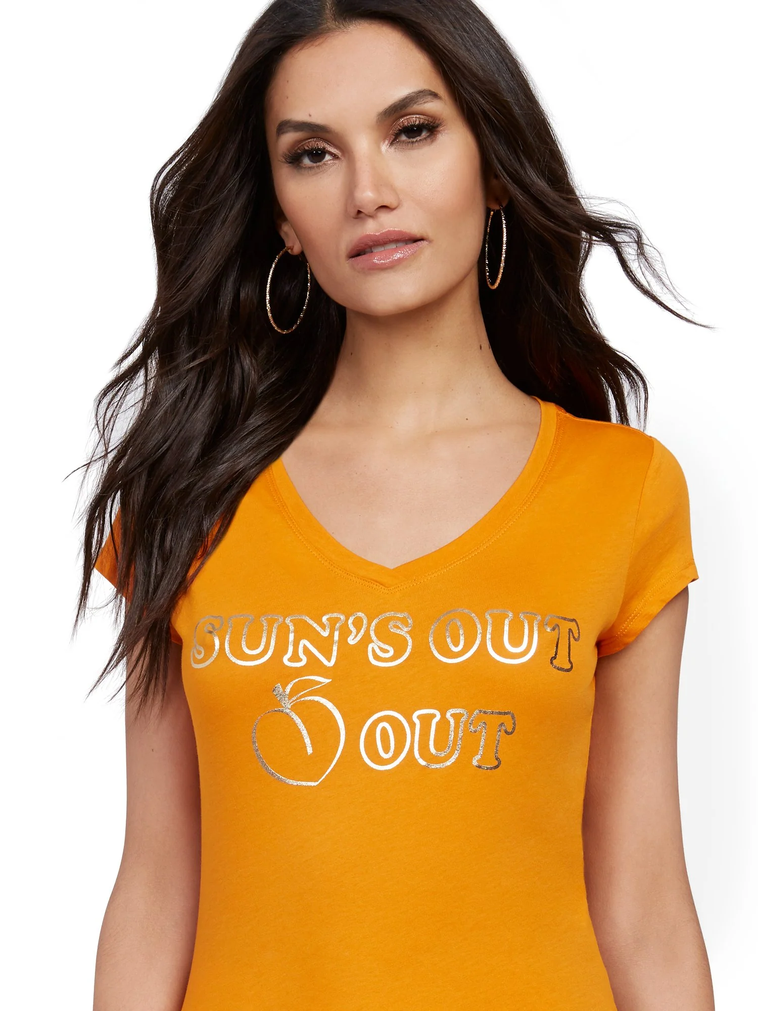 Metallic-Foil 'Sun's Out, Buns Out' Tee