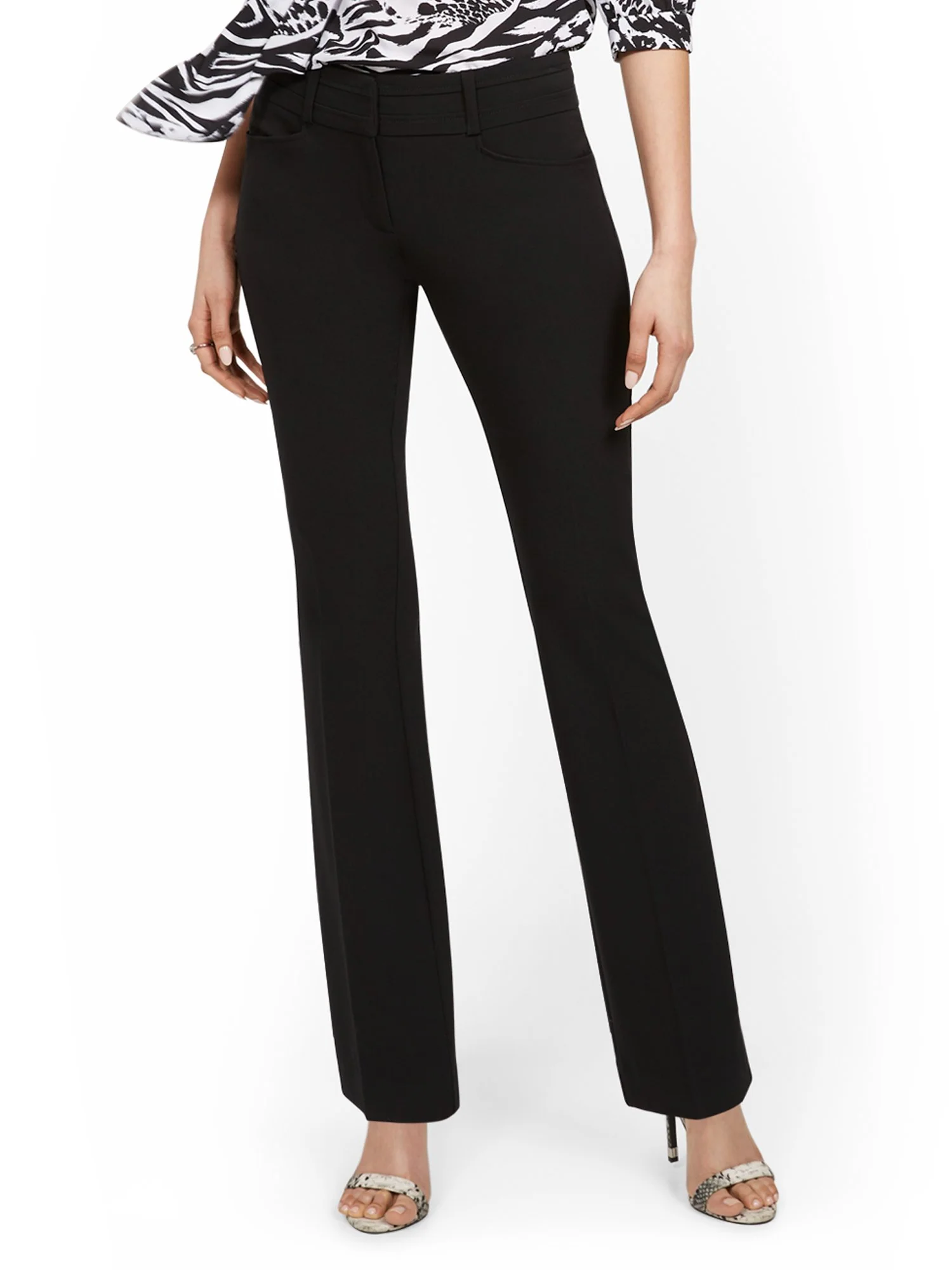Mid-Rise Modern Fit Barely Bootcut Pant - Essential Stretch - Image 2