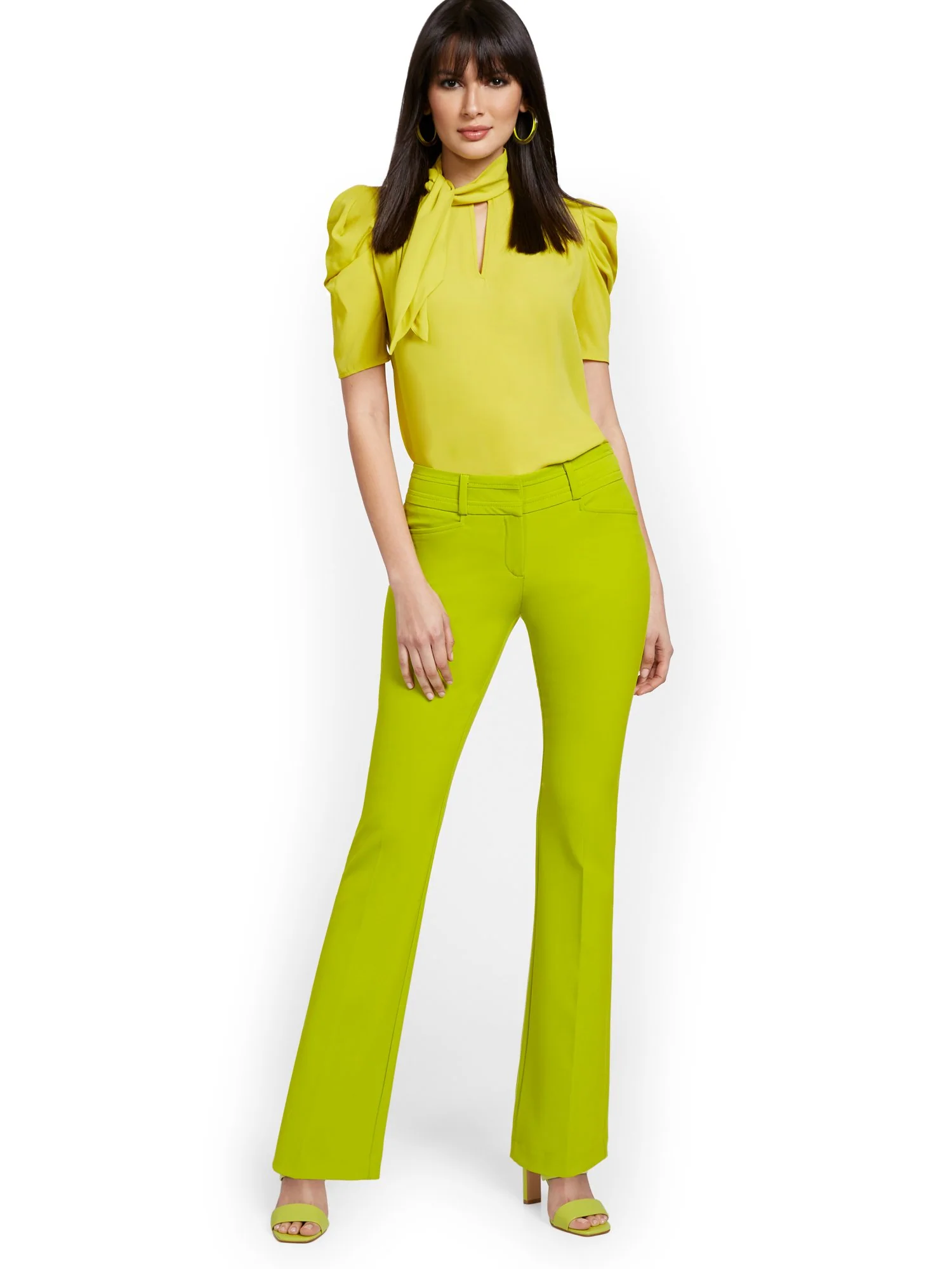 Mid-Rise Modern Fit Barely Bootcut Pant - Essential Stretch - Image 8