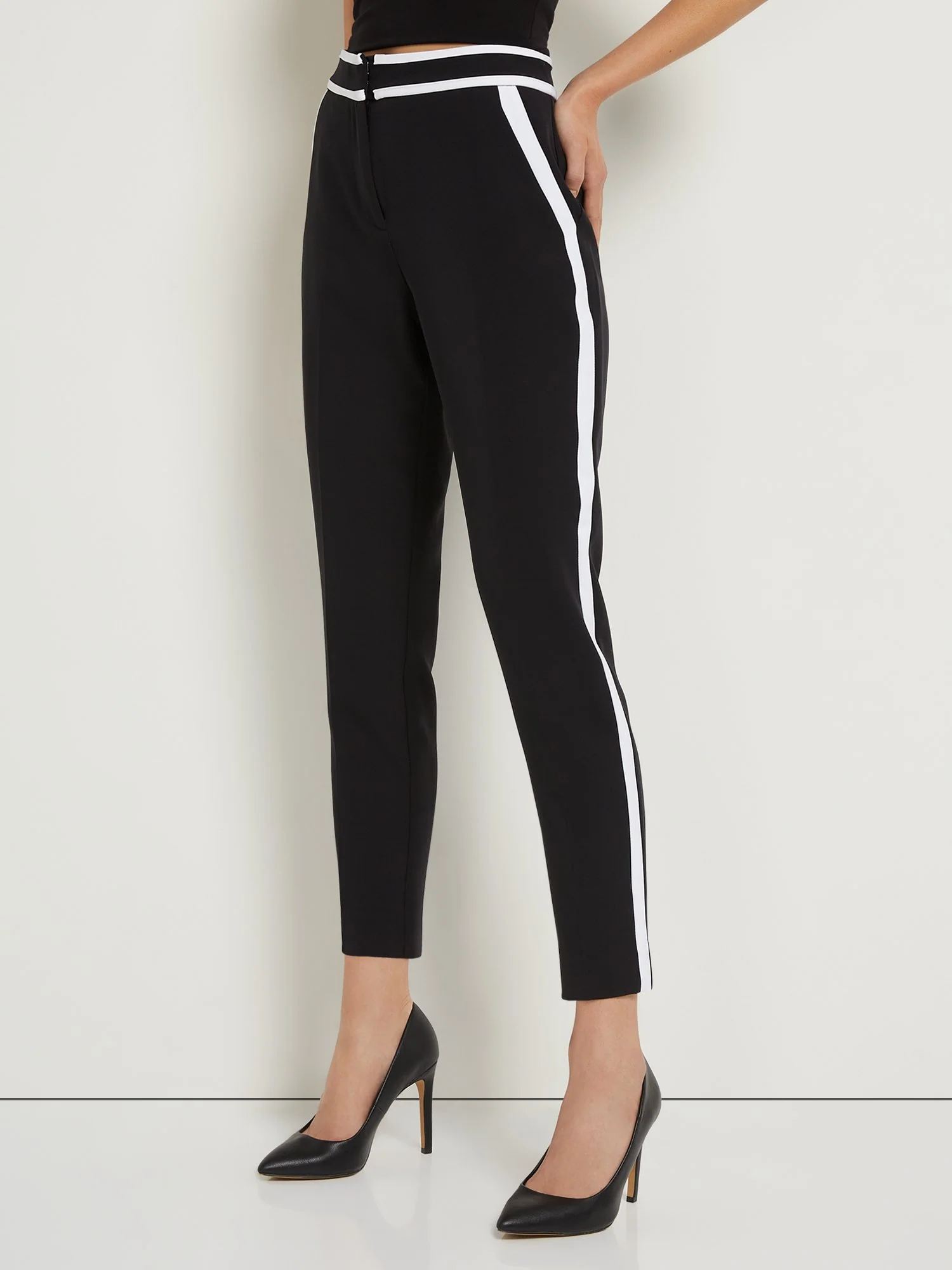 Mid-Rise Side-Stripe Ankle Pant - Image 4
