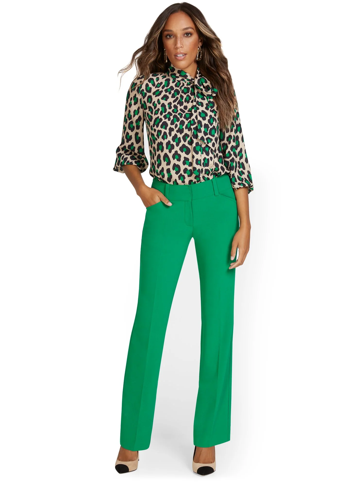 Mid-Rise Straight-Leg Pant - Essential Stretch - 7th Avenue - Image 12