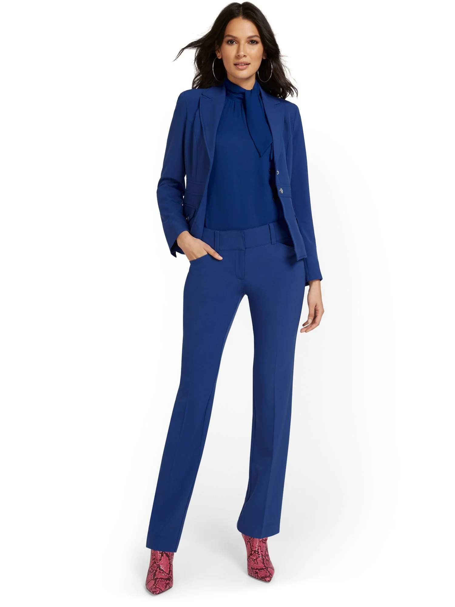 Mid-Rise Straight-Leg Pant - Essential Stretch - 7th Avenue - Image 20