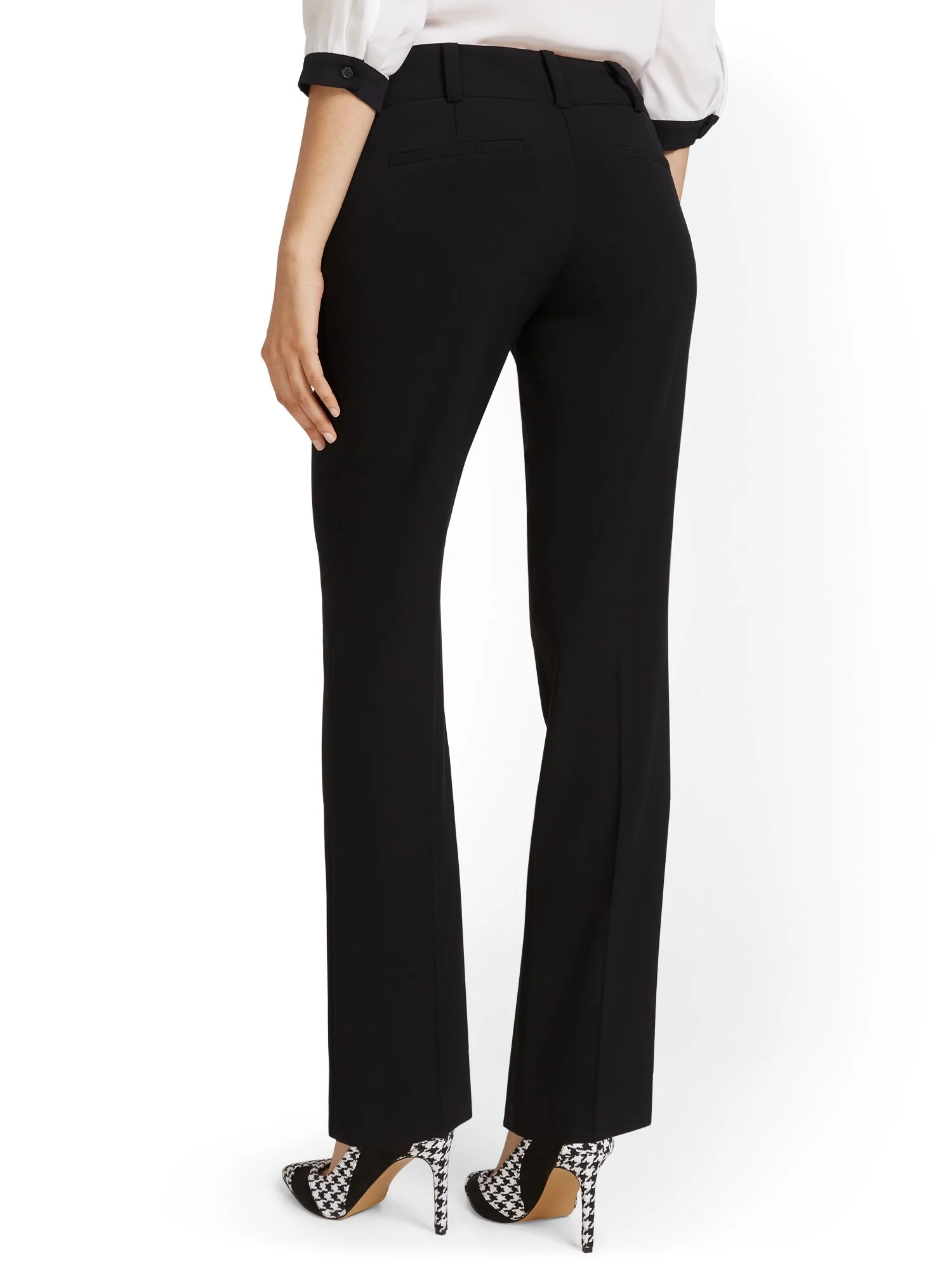 Mid-Rise Straight-Leg Pant - Essential Stretch - 7th Avenue - Image 3