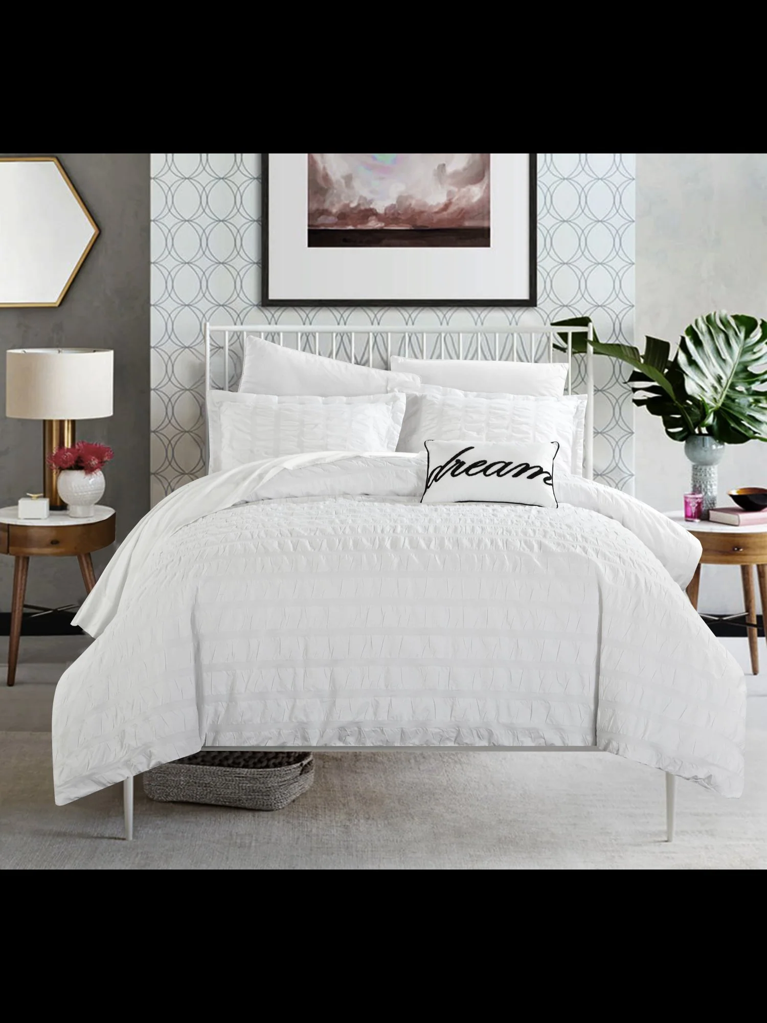 Millbury King-Size 4-Piece Duvet Set - NY&C x Chic Home - Image 23