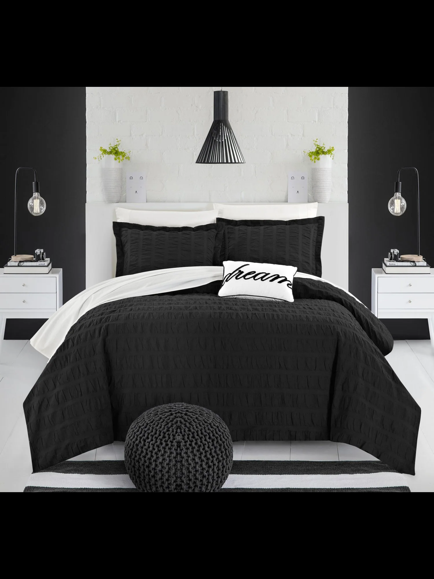 Millbury King-Size 4-Piece Duvet Set - NY&C x Chic Home - Image 3