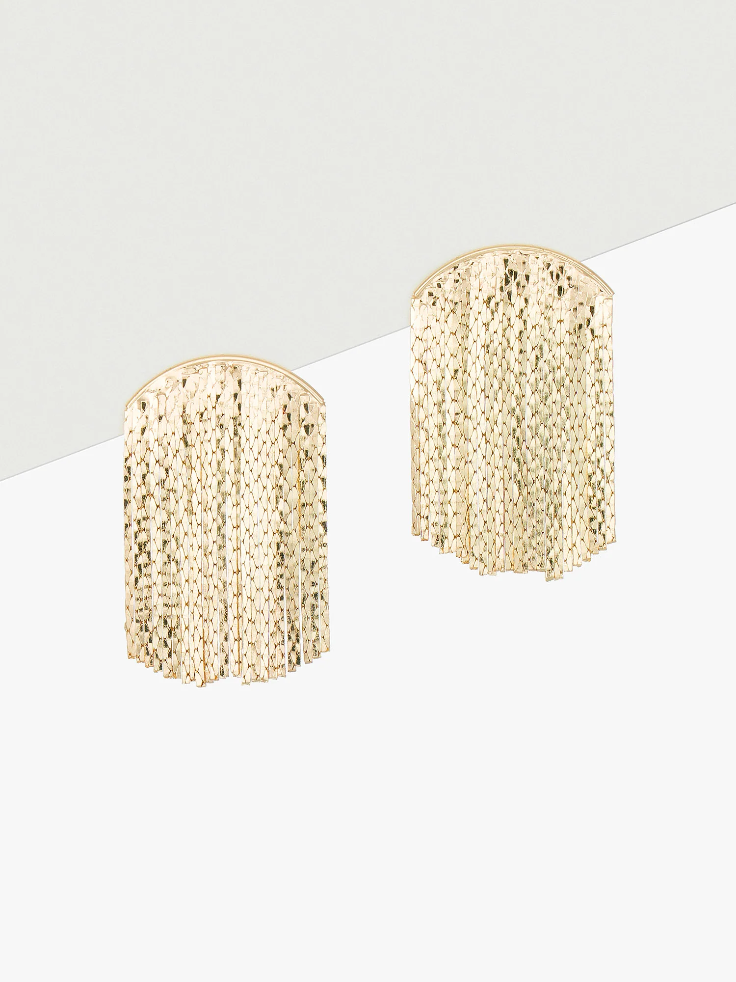 Mini Fringe Statement Earrings - Image 2