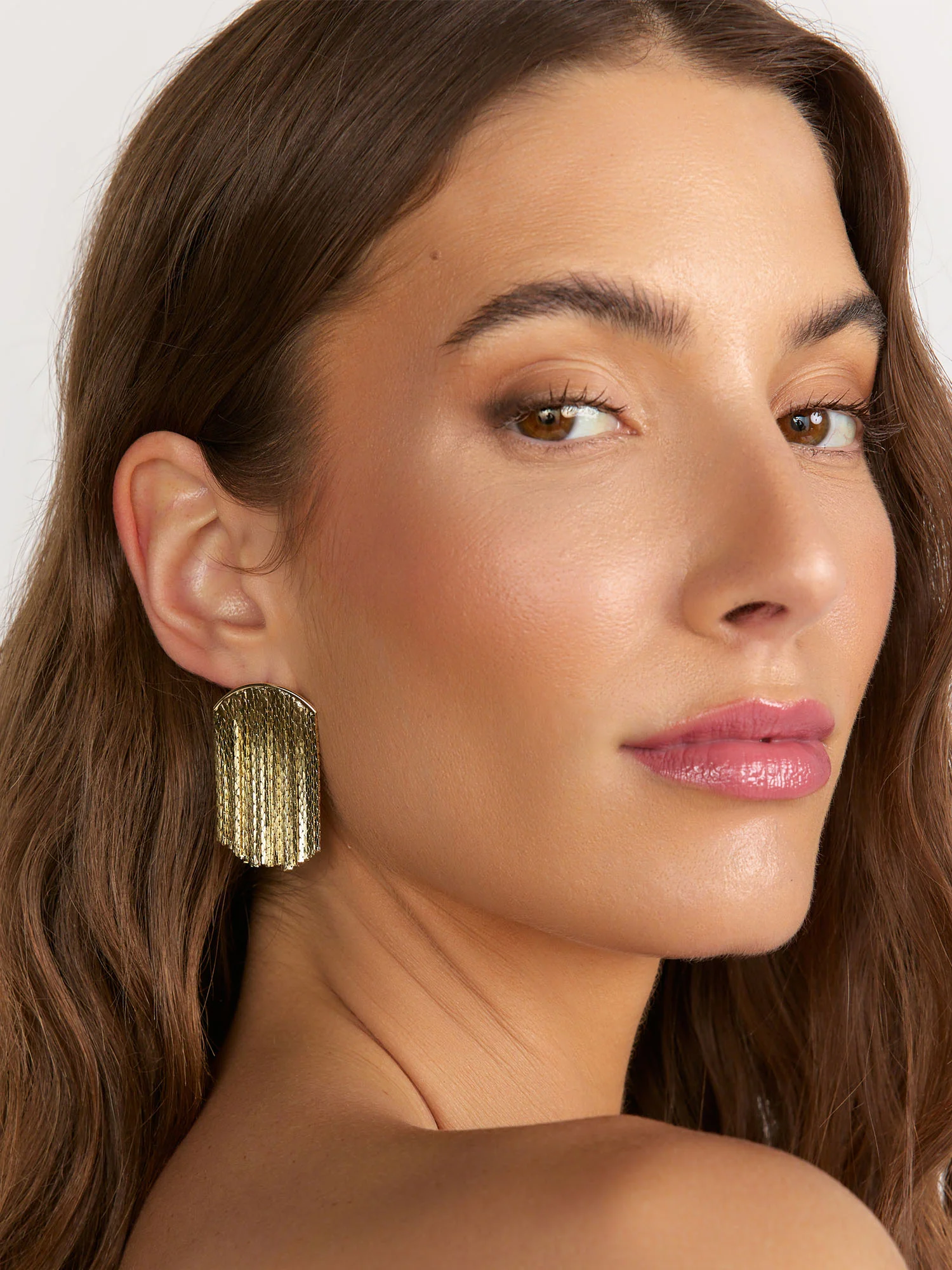 Mini Fringe Statement Earrings - Image 3