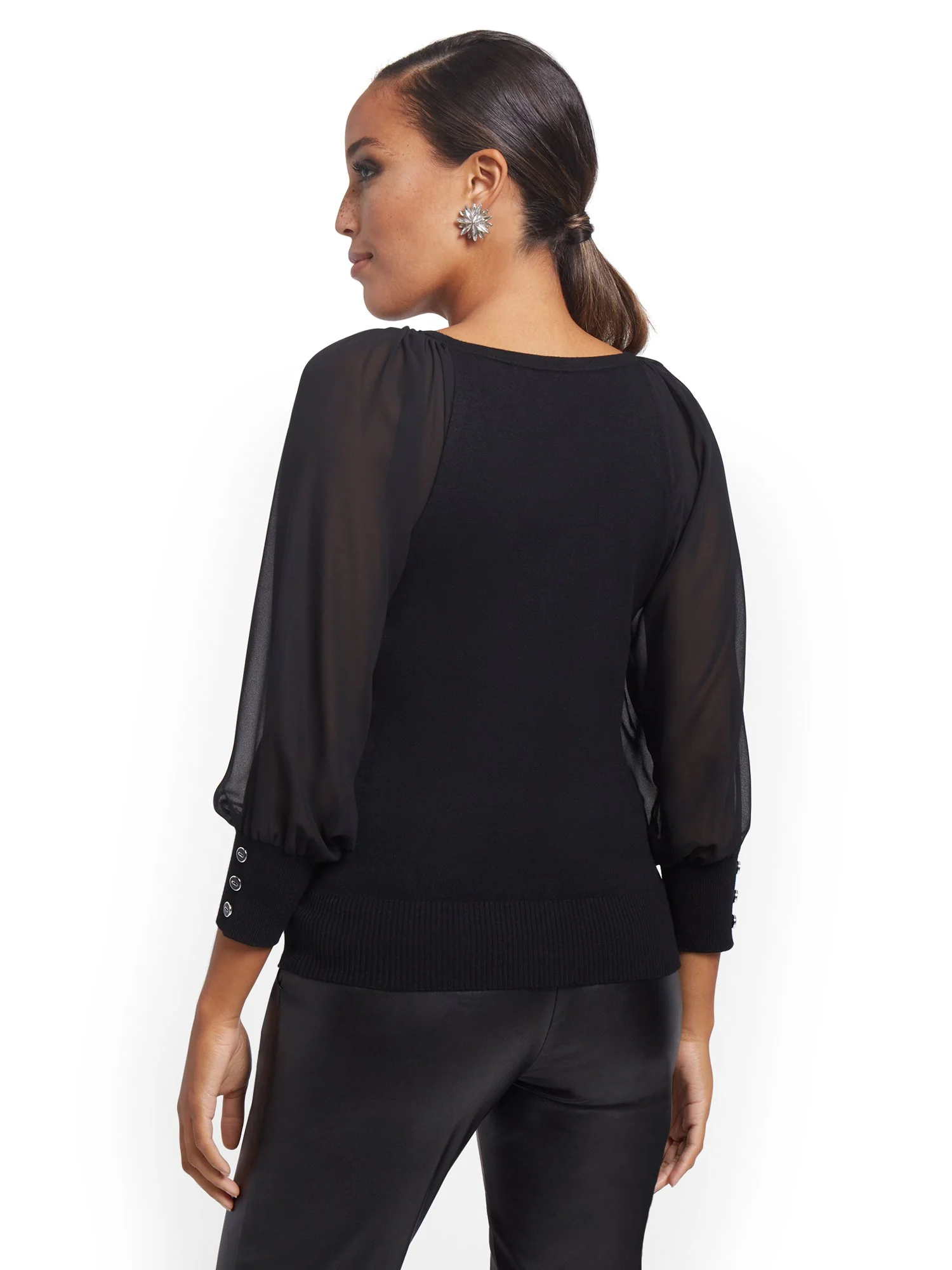 Mixed Media Sweater - Image 3