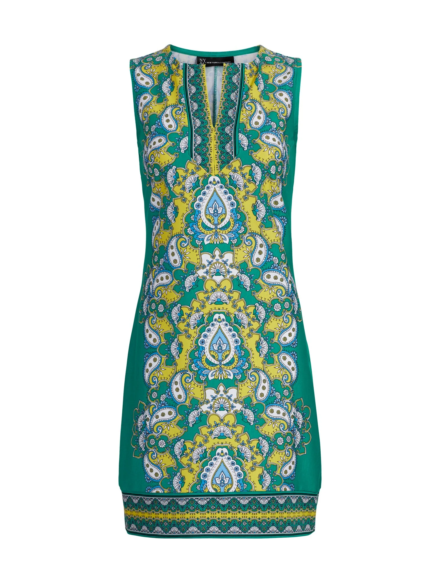 Mixed-Print Shift Dress - Image 9