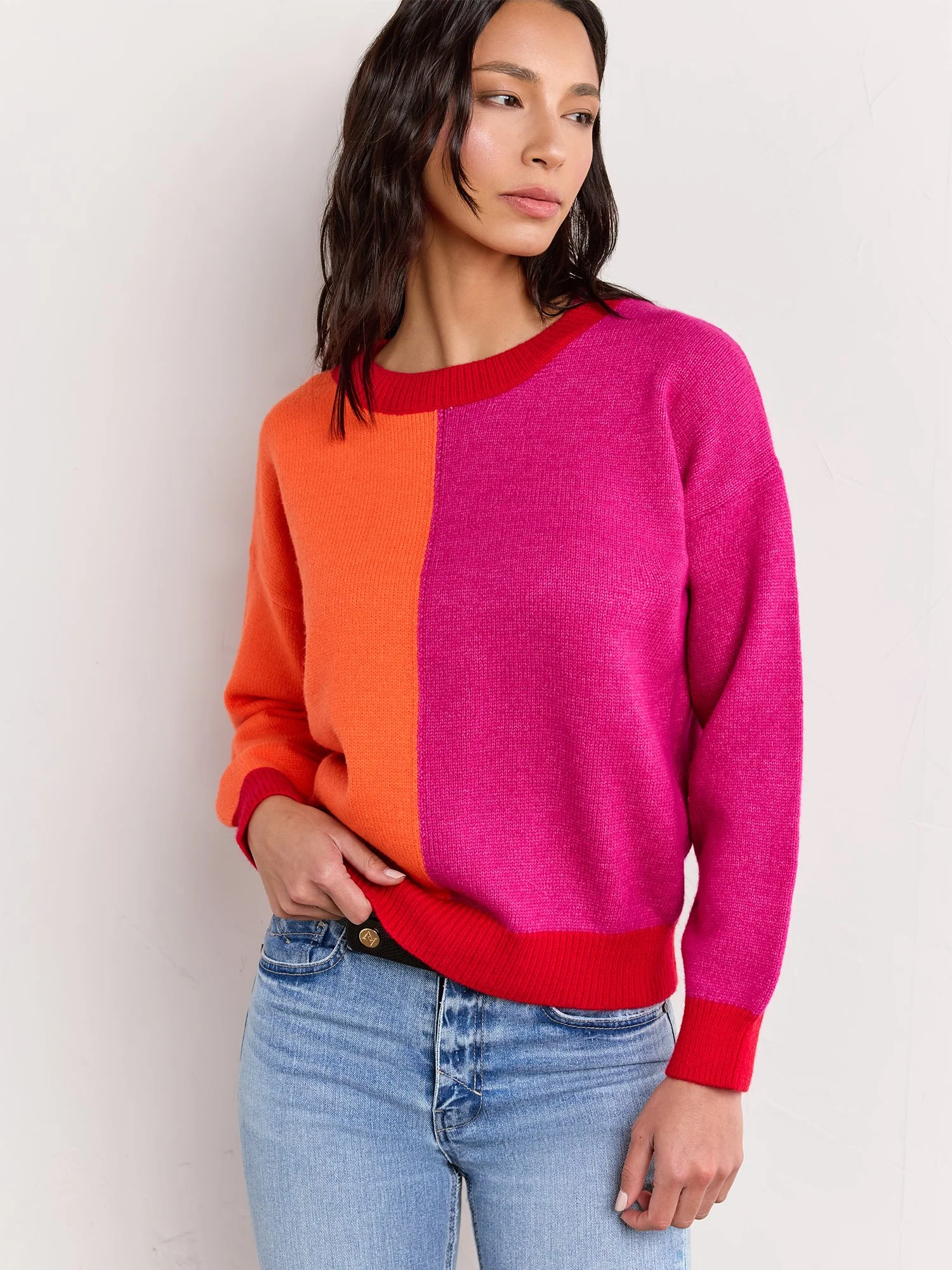 Strut & Bolt Multicolor Crewneck Colorblock Pullover - Brands We Love - Image 2